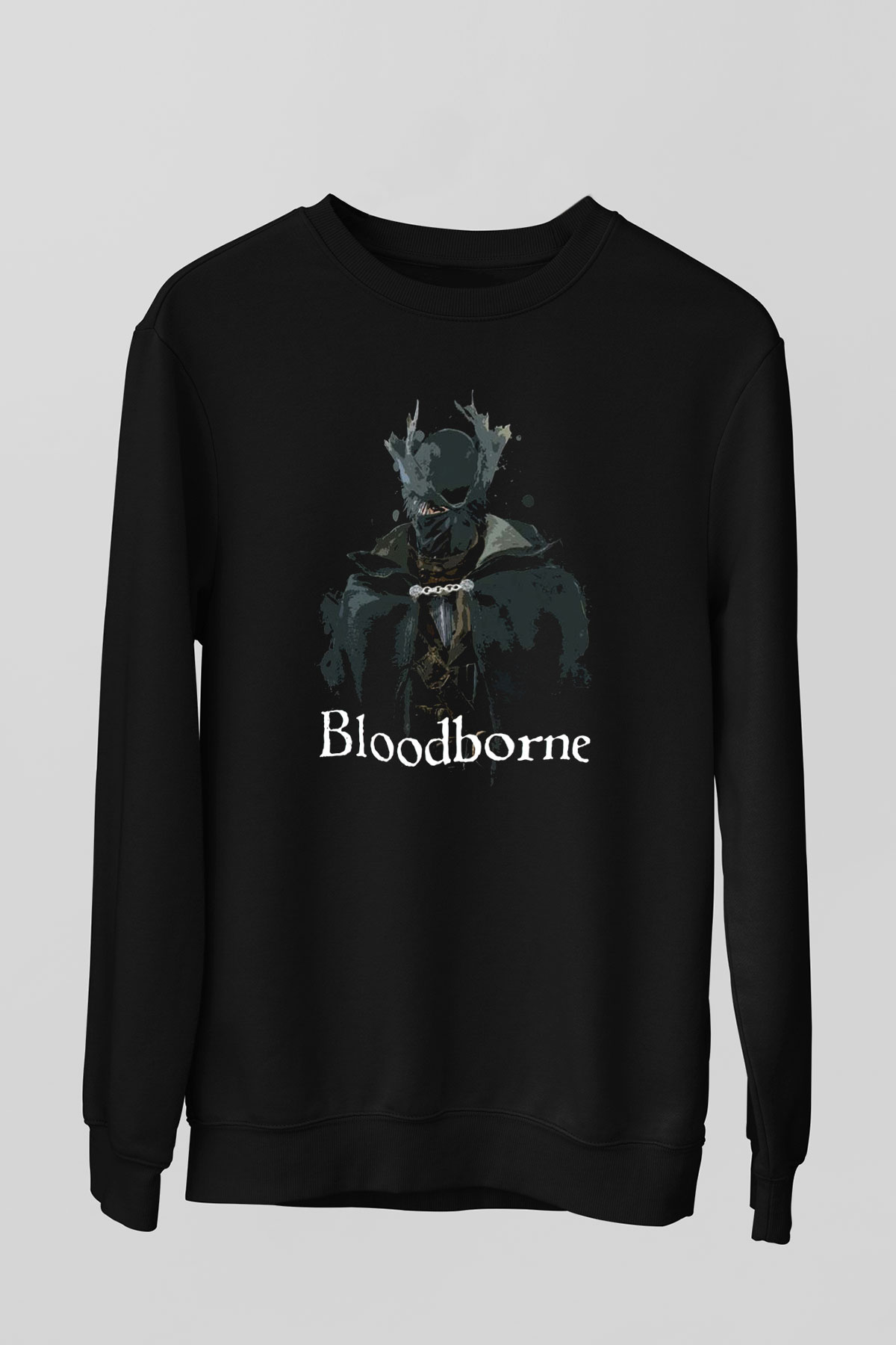 Bloodborne Siyah Unisex Sweatshirt