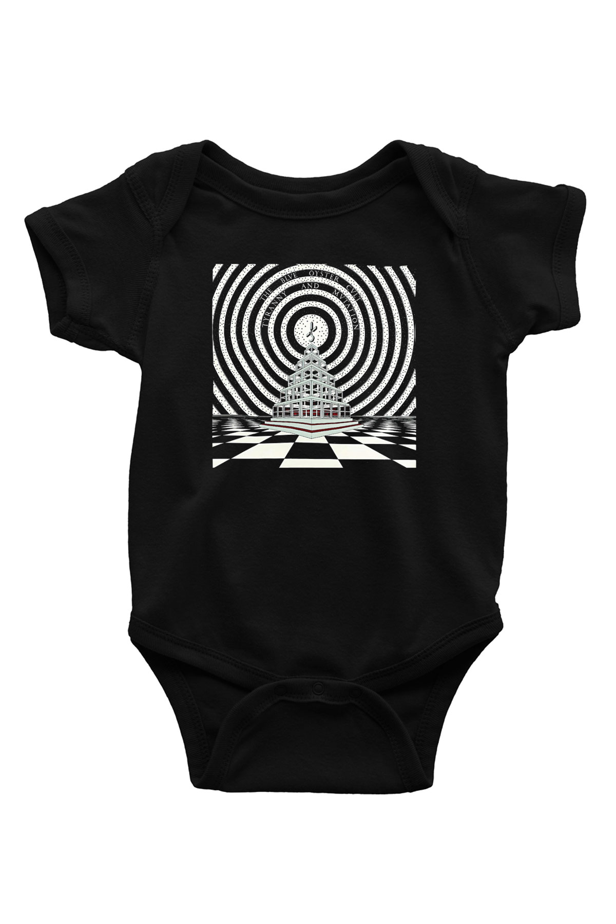 Blue Oyster Cult Baskılı Unisex Siyah Bebek Body - Zıbın