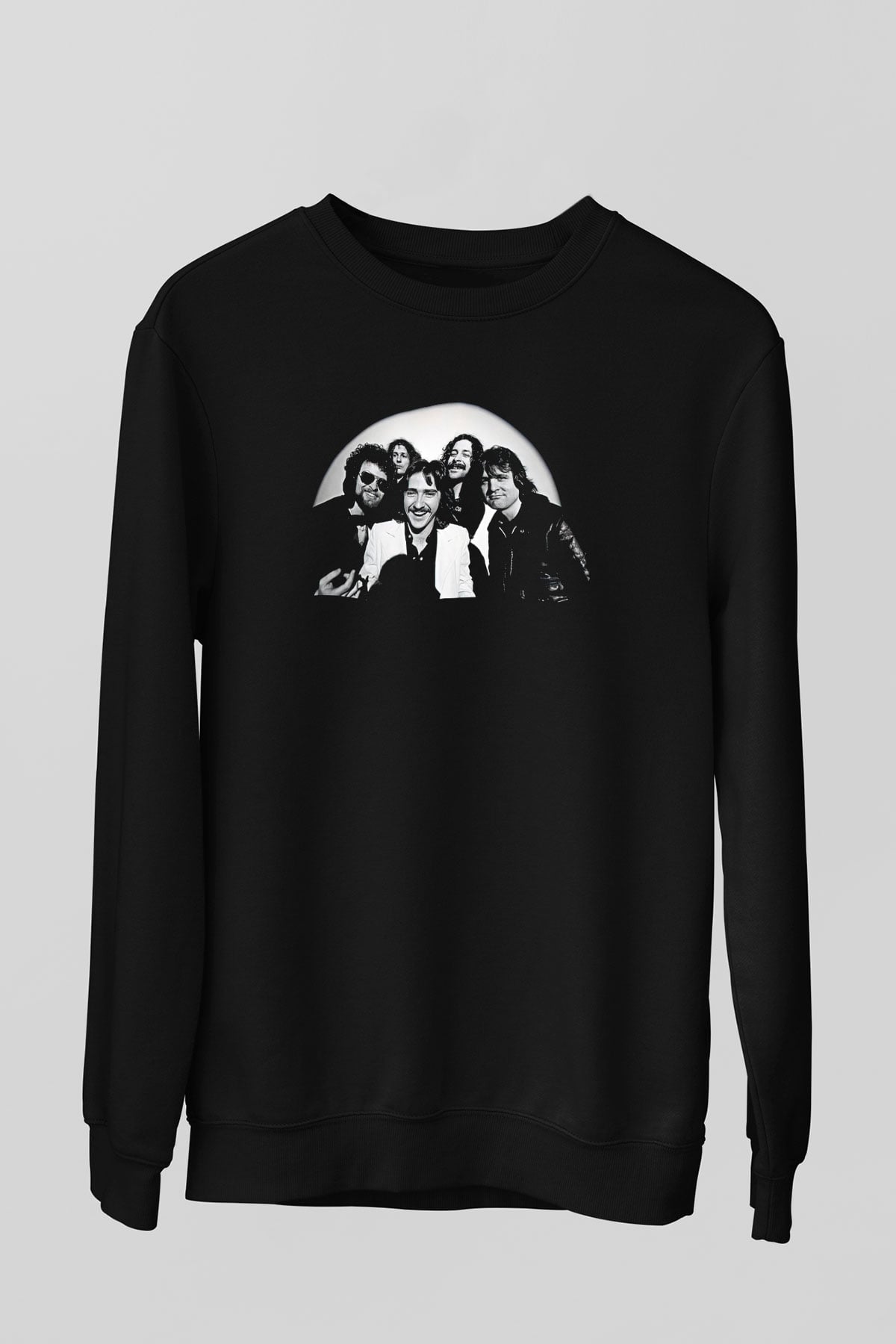 Blue Oyster Cult Baskılı Unisex Siyah Sweatshirt