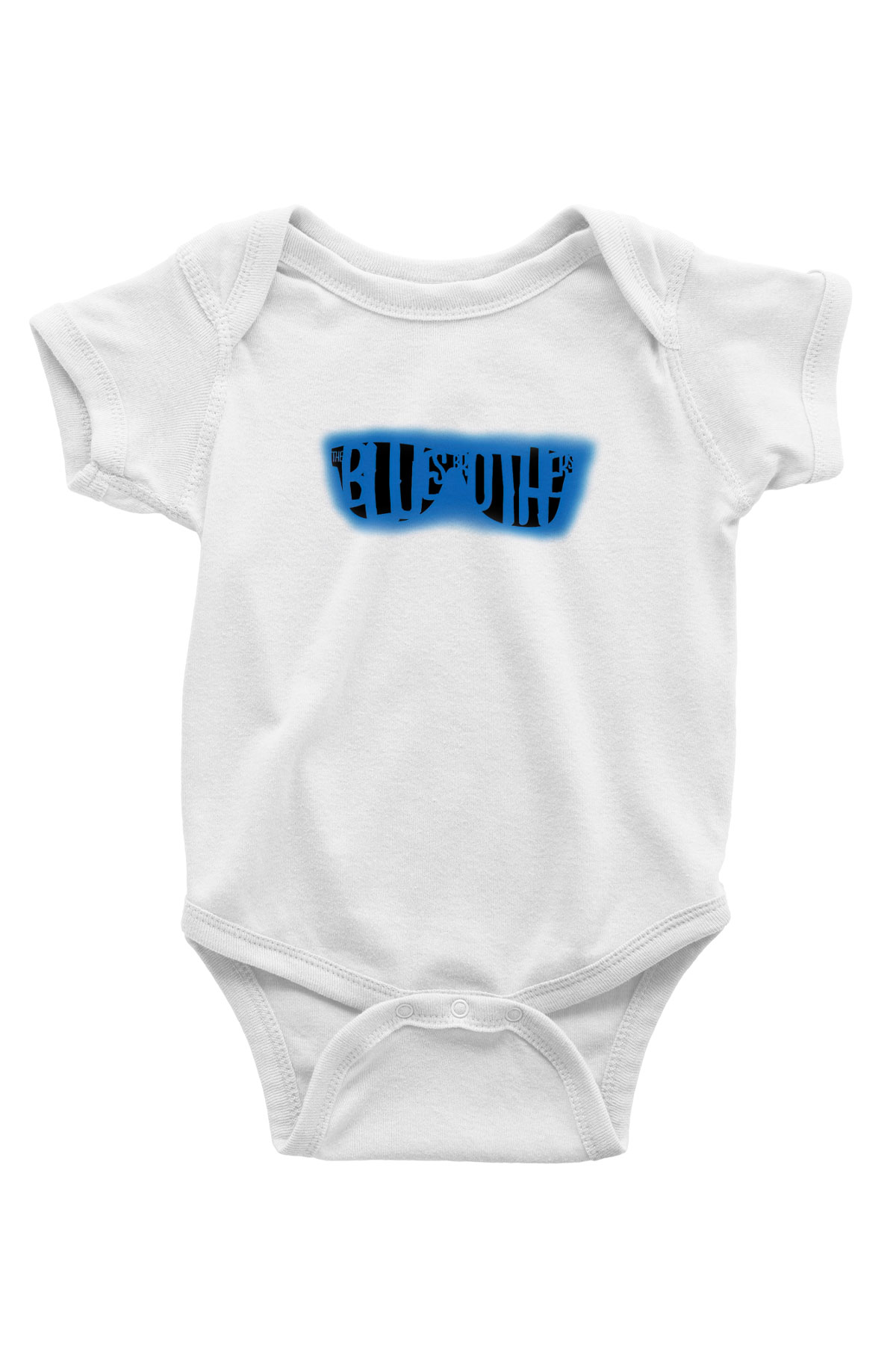 Blues Brothers Baskılı Beyaz Unisex Bebek Body - Zıbın