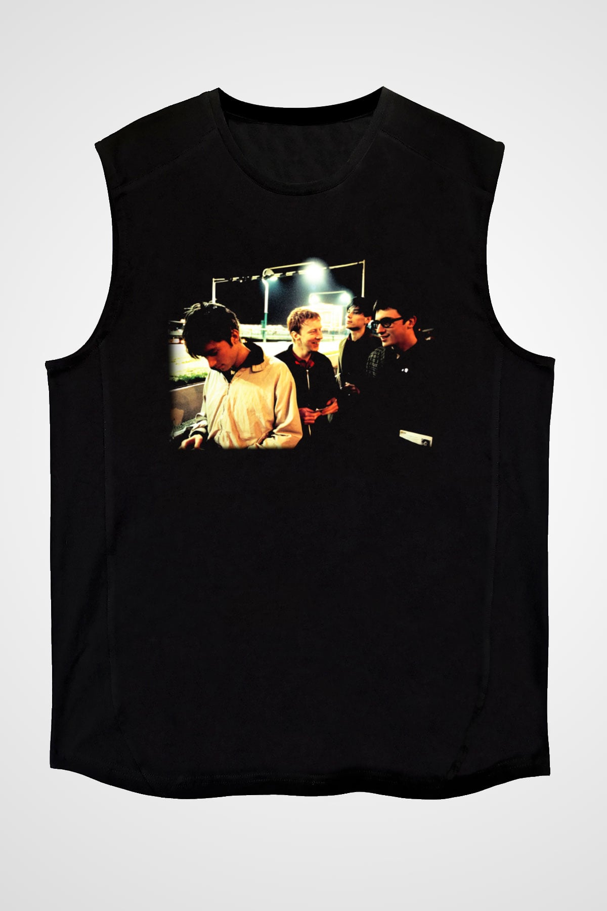 Blur Siyah Unisex Kolsuz Tişört