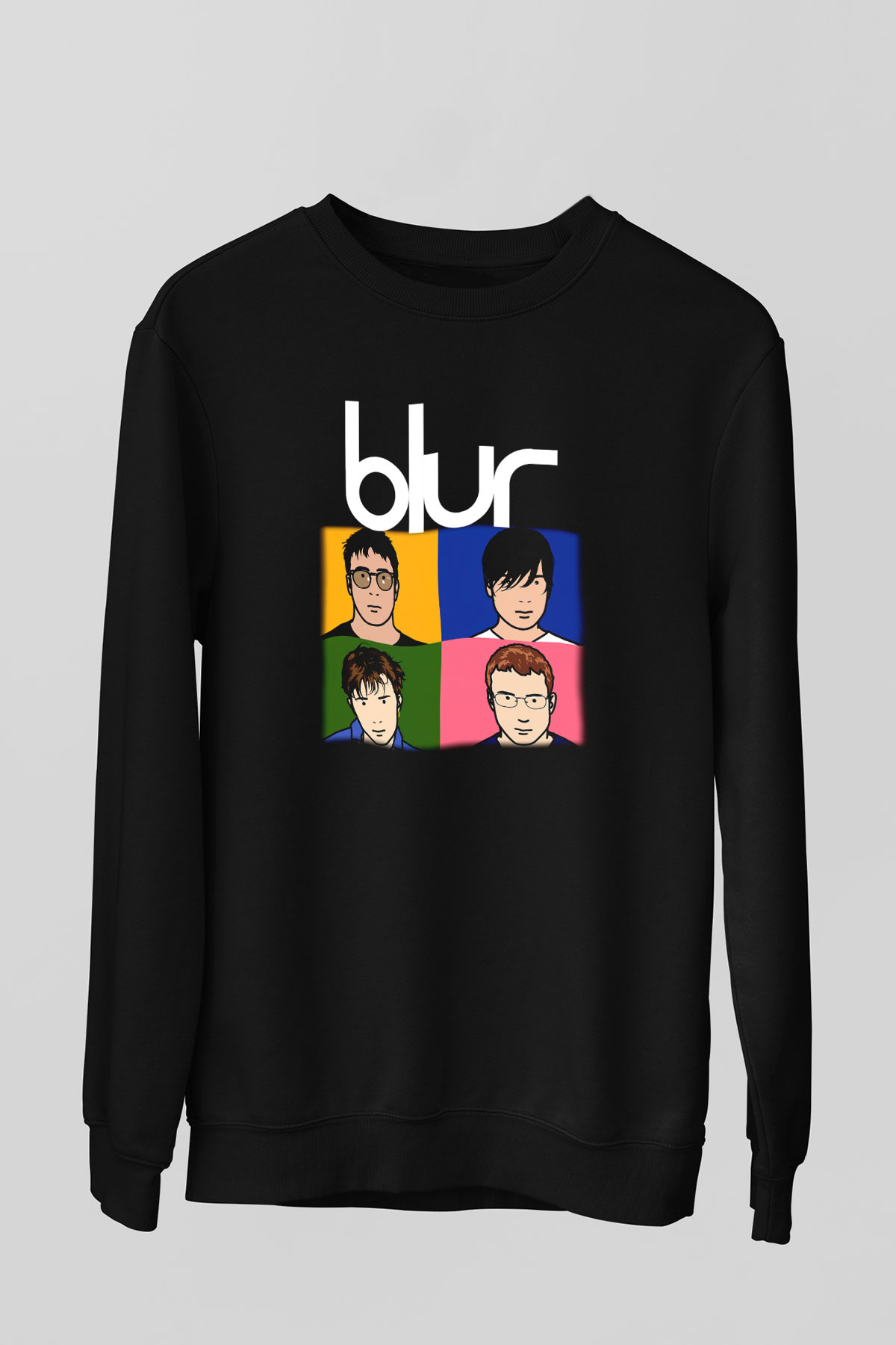 Blur Siyah Unisex Sweatshirt