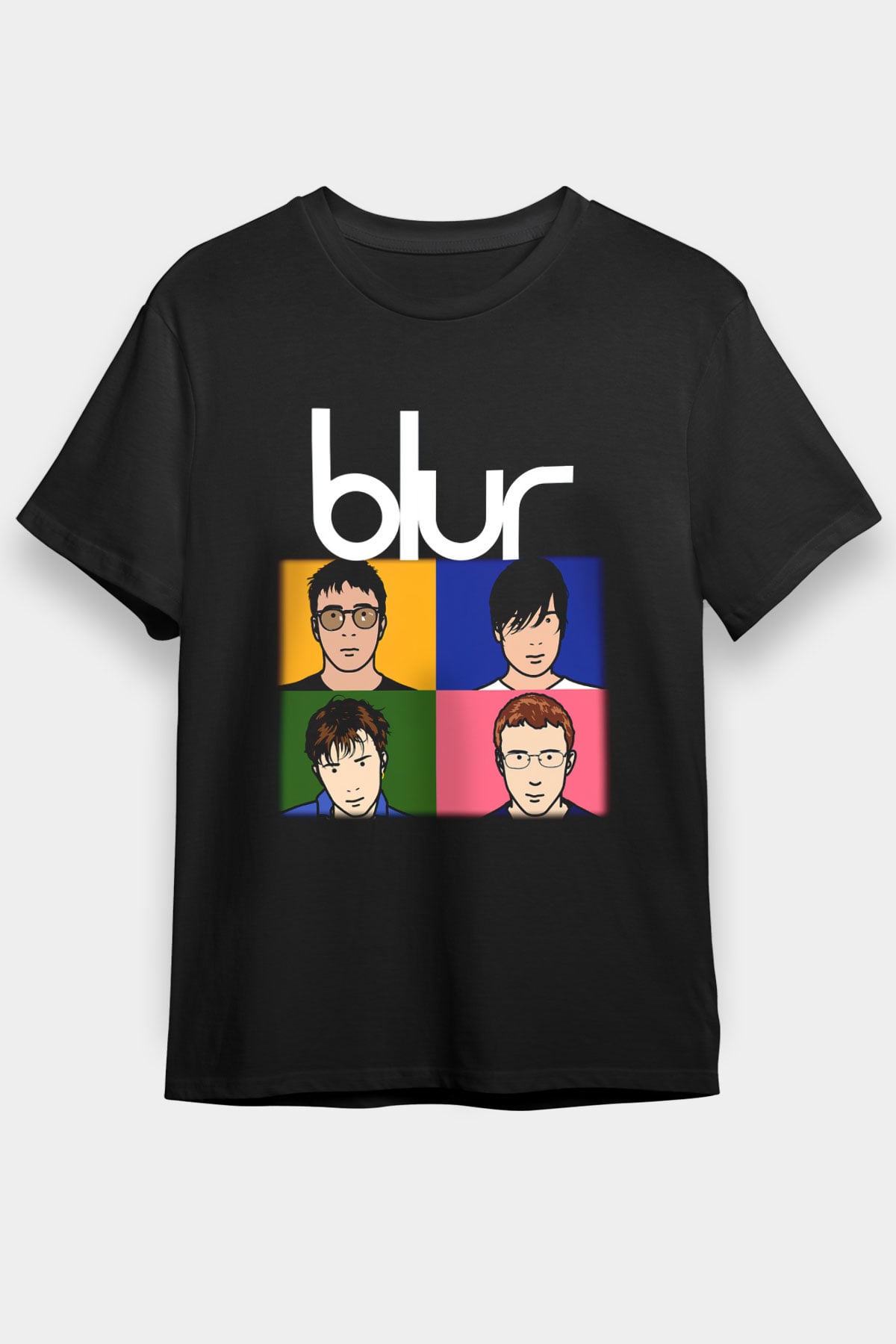 Blur Siyah Unisex Tişört T-Shirt - TişörtFabrikası