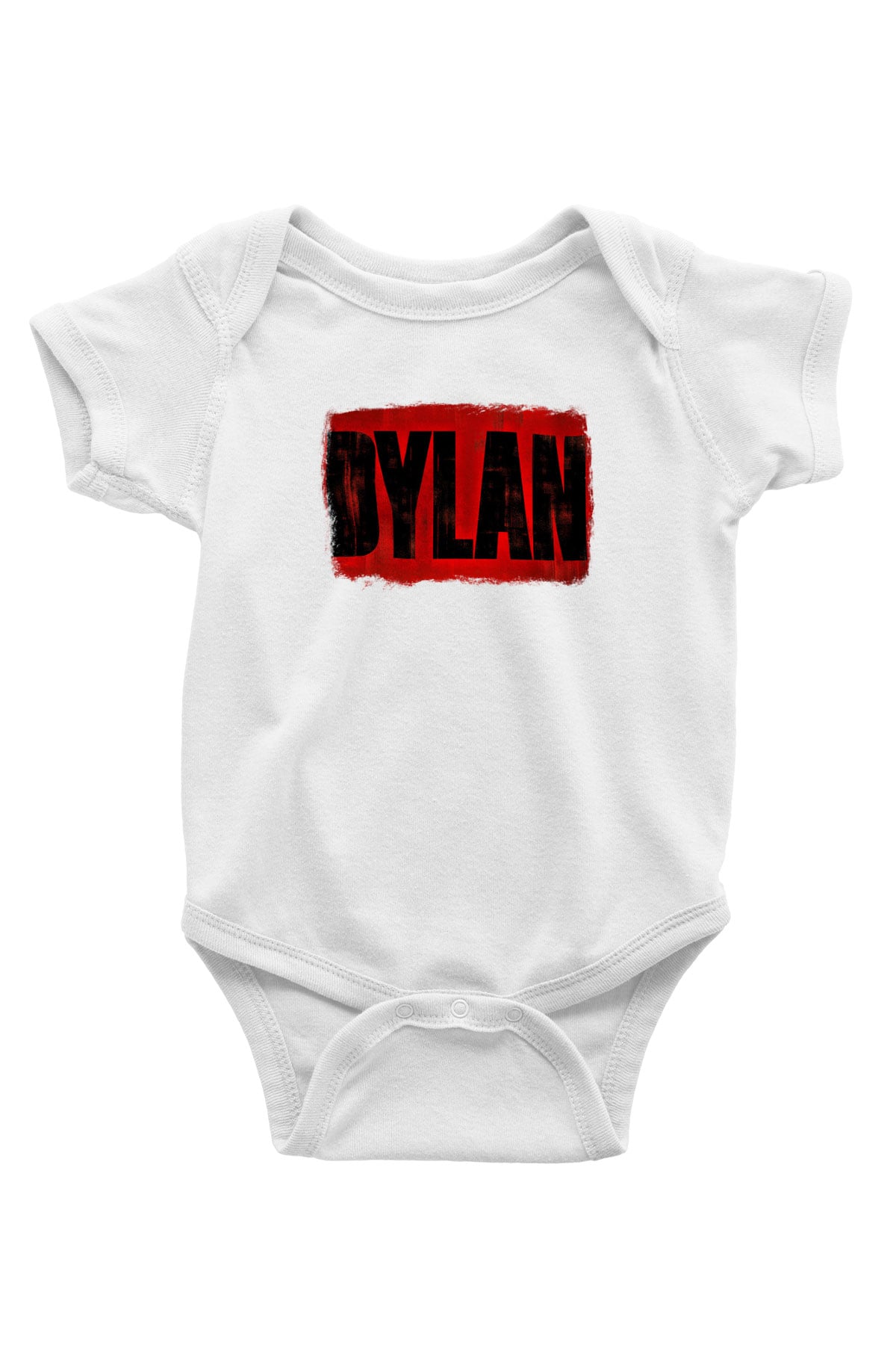 Bob Dylan Baskılı Unisex Beyaz Bebek Body - Zıbın