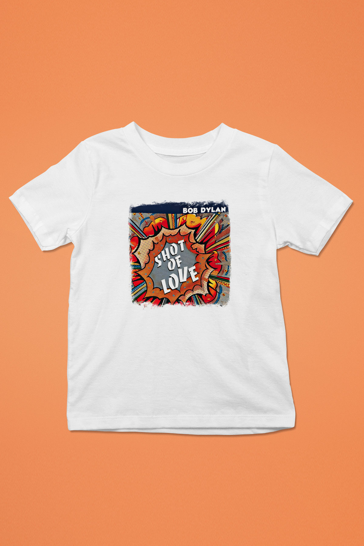Bob Dylan Baskılı Unisex Beyaz Çocuk Tişört
