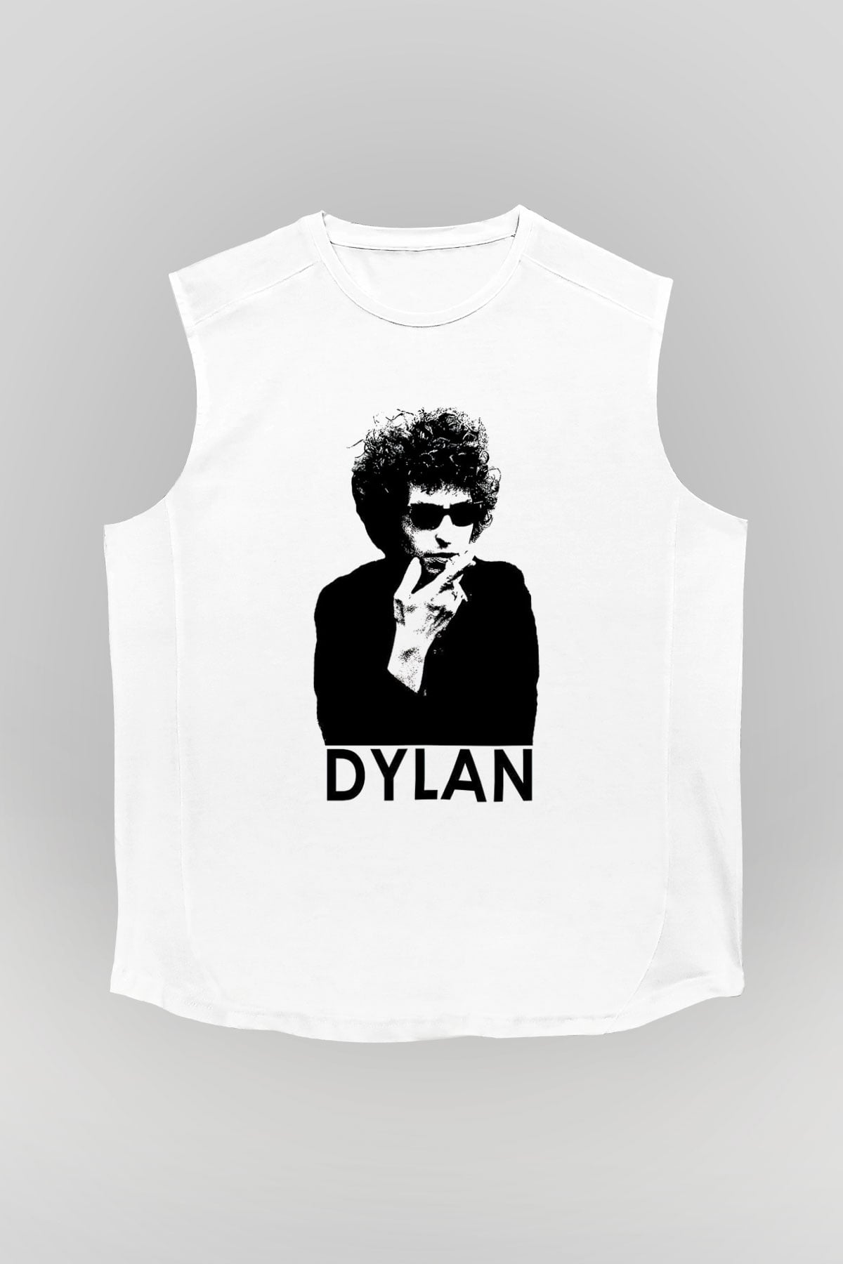 Bob Dylan Beyaz Unisex Kolsuz Tişört