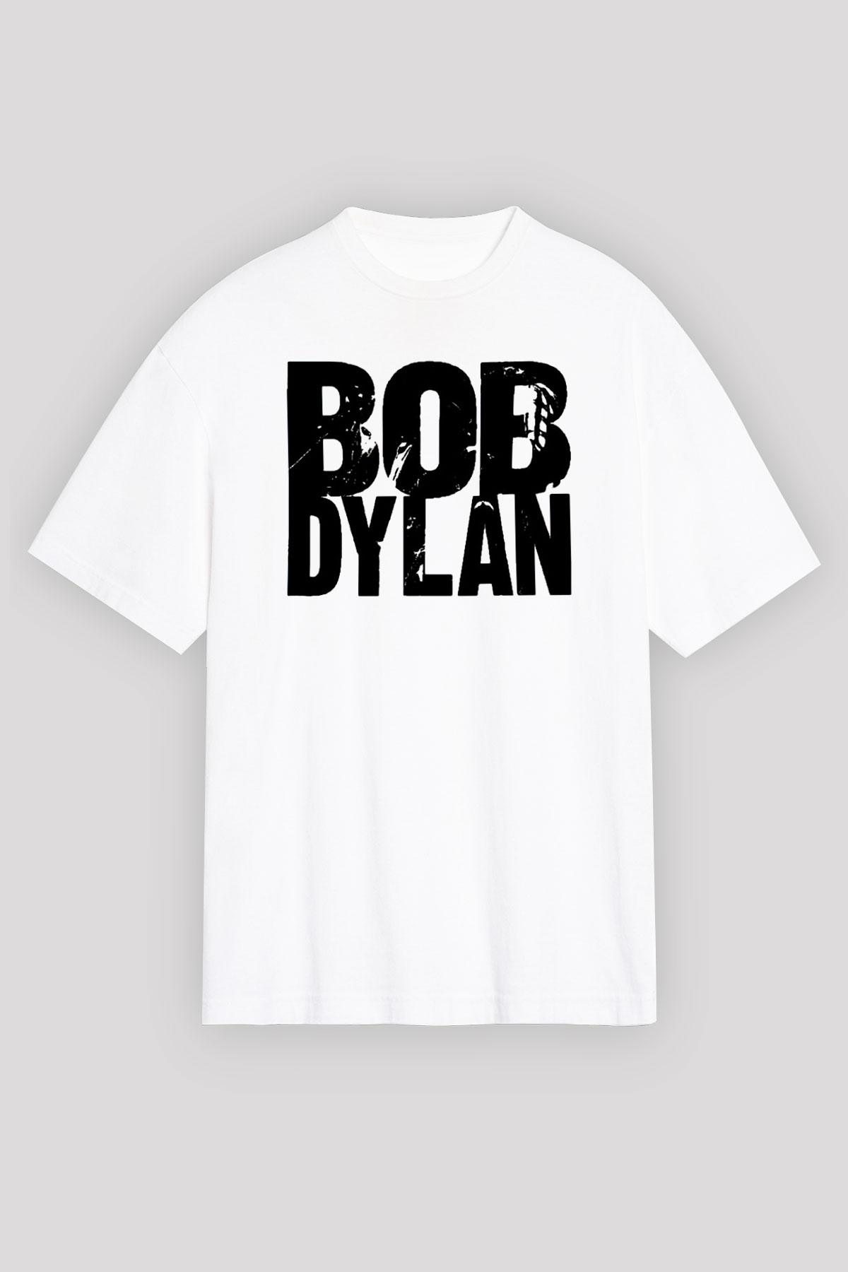 Bob Dylan Beyaz Unisex Oversize Tişört T-Shirt