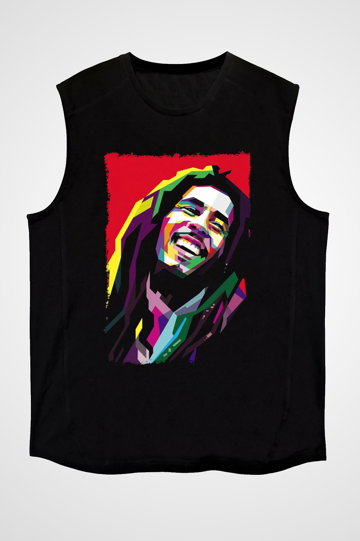 Bob Marley Siyah Unisex Kolsuz Tişört