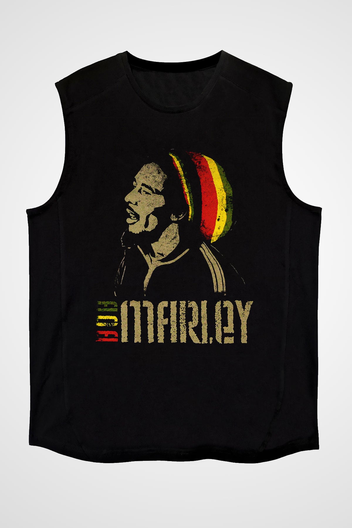 Bob Marley Siyah Unisex Kolsuz Tişört