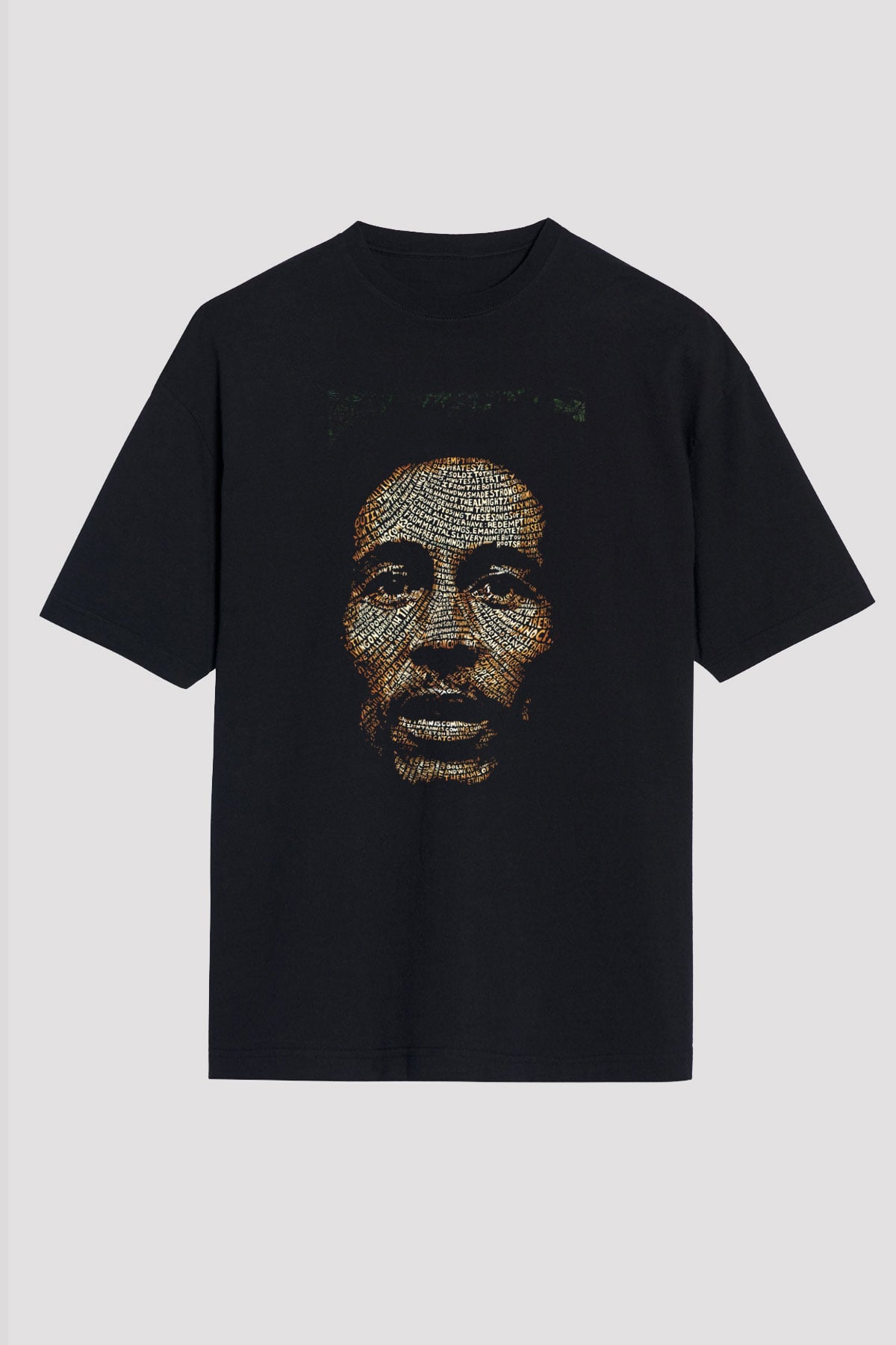Bob Marley Siyah Unisex Oversize Tişört T-Shirt