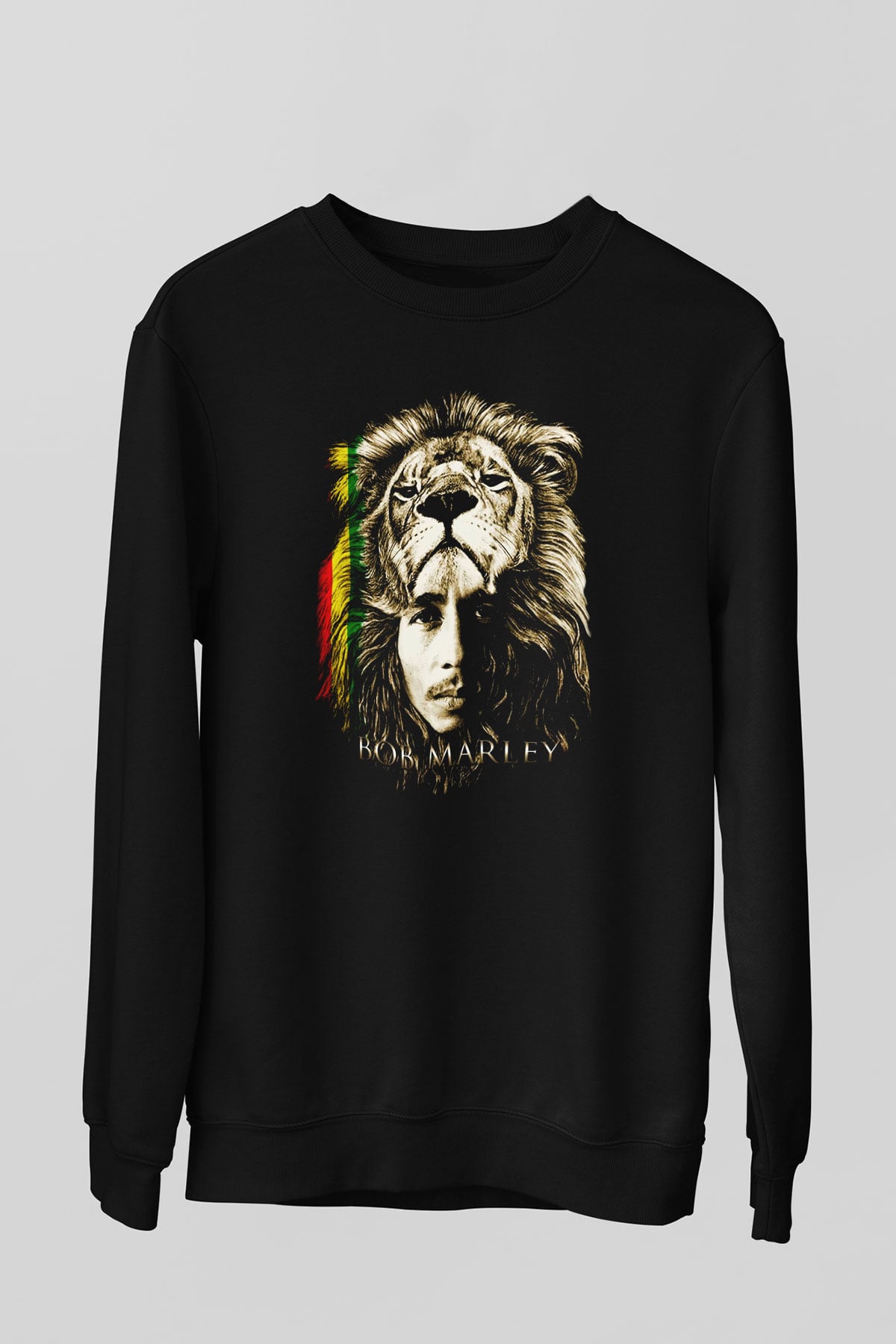Bob Marley Siyah Unisex Sweatshirt
