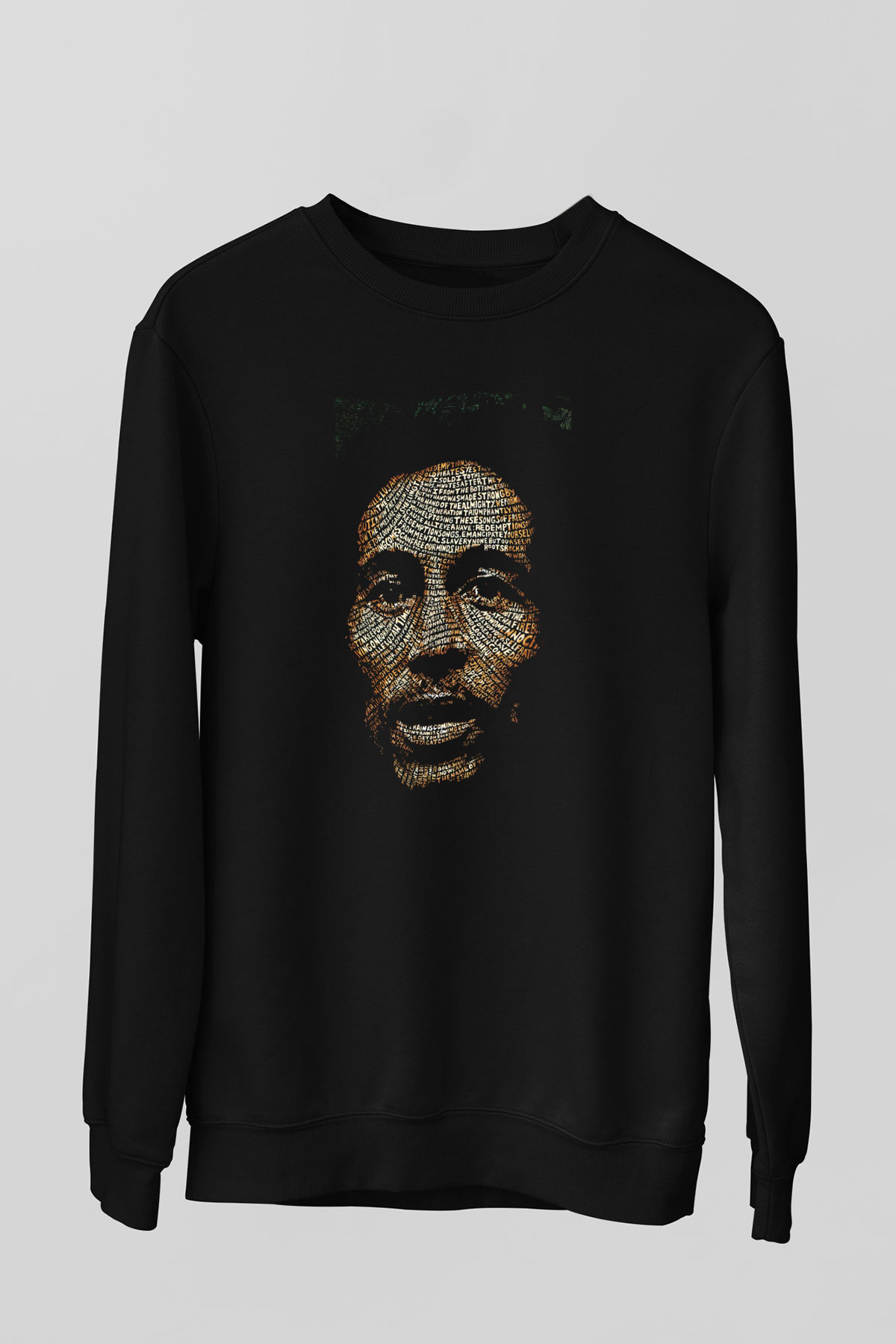 Bob Marley Siyah Unisex Sweatshirt