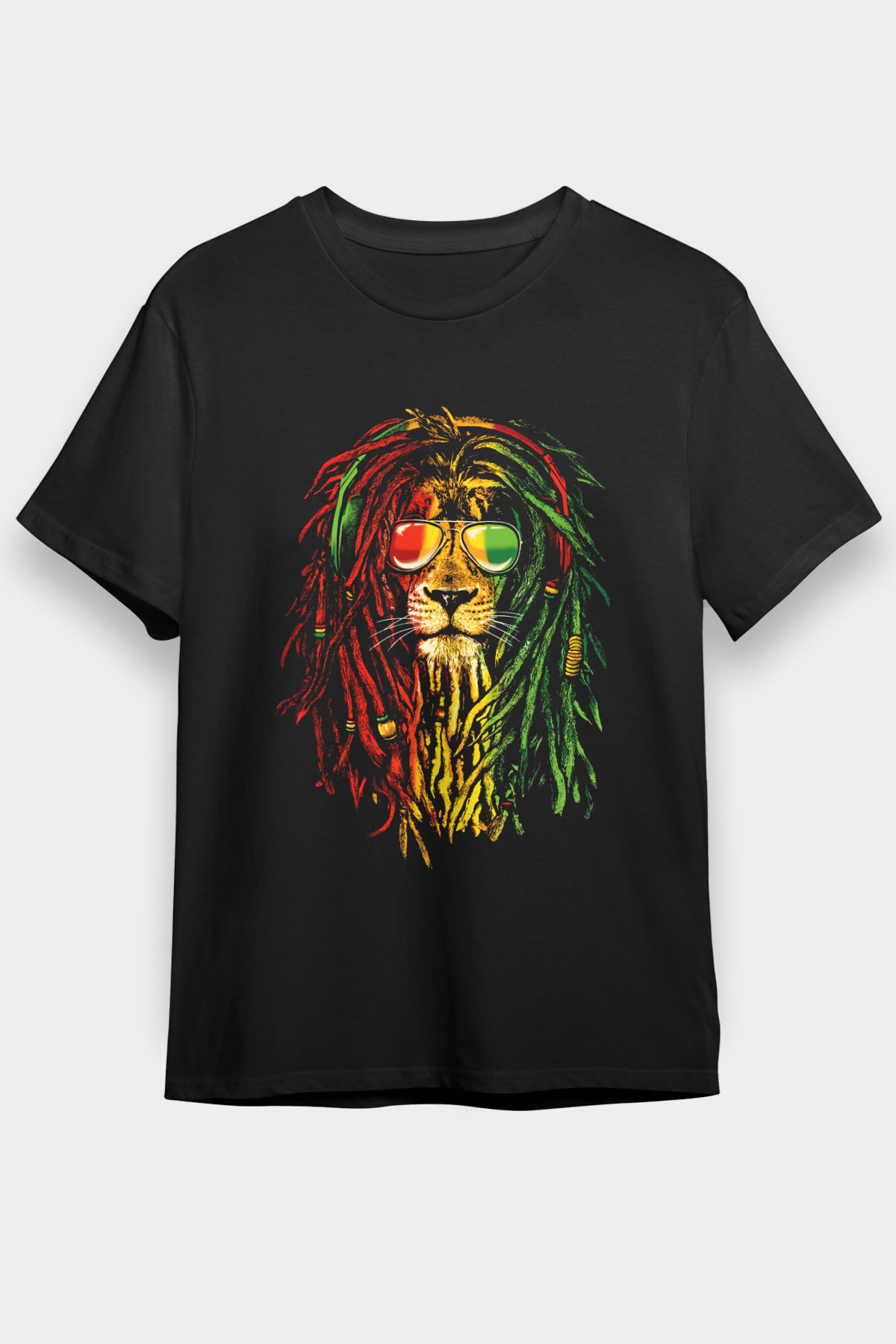 Bob Marley Siyah Unisex Tişört T-Shirt - TişörtFabrikası