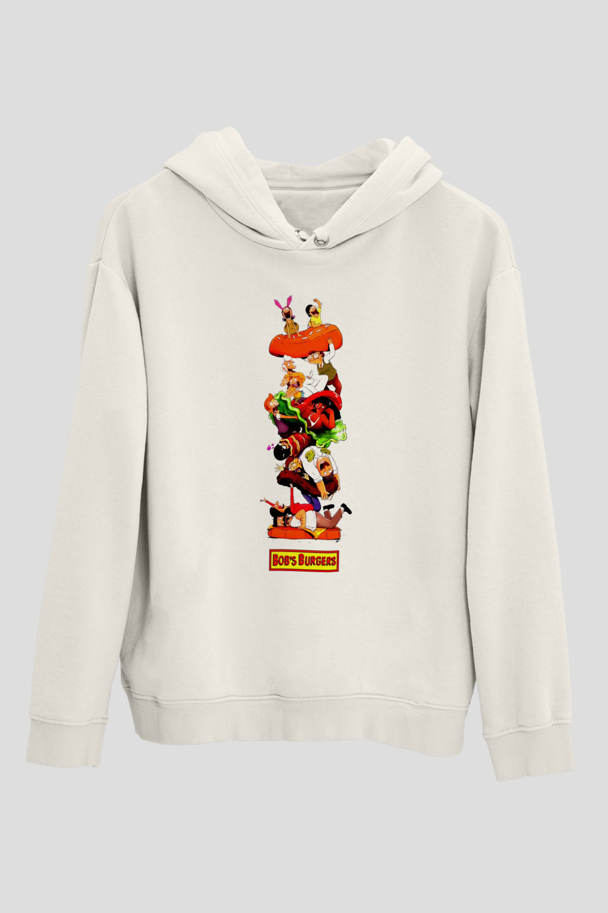 Bob's Burgers Beyaz Unisex Hoodie