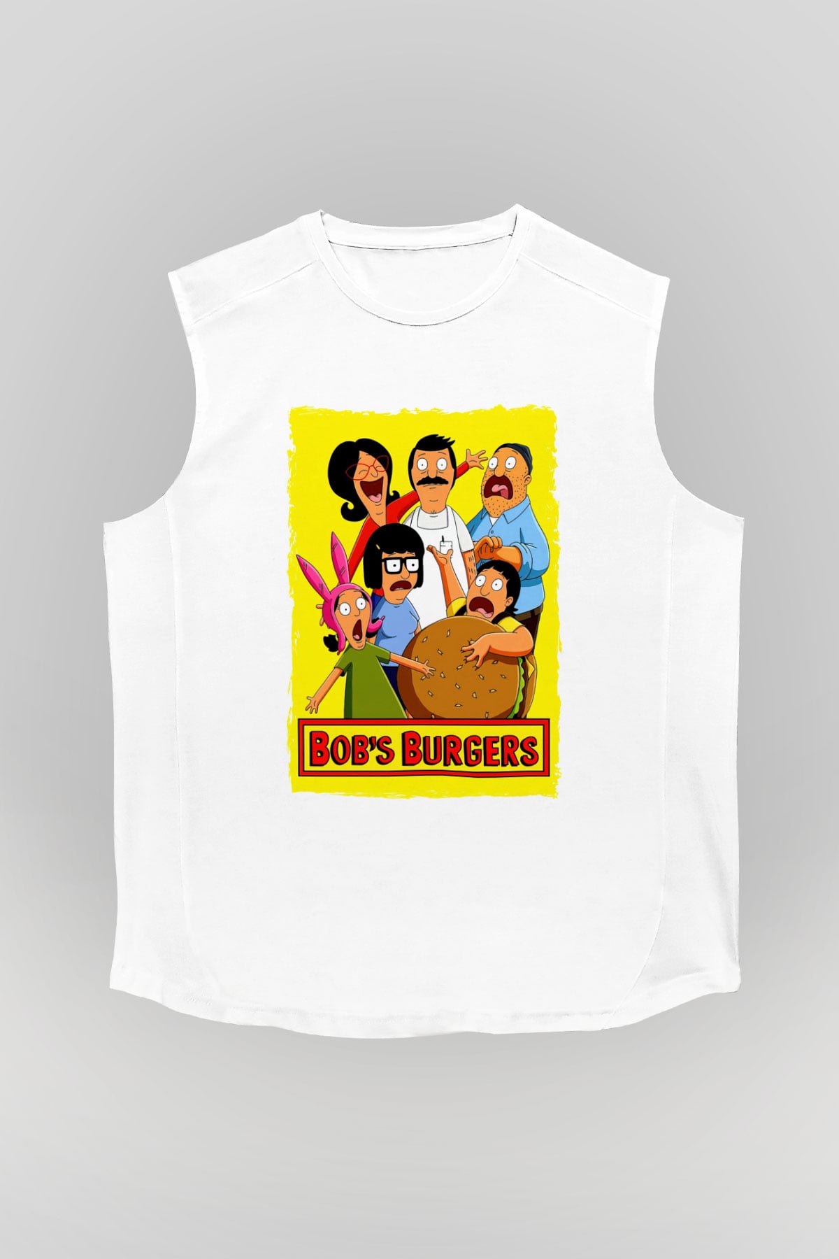 Bob's Burgers Beyaz Unisex Kolsuz Tişört
