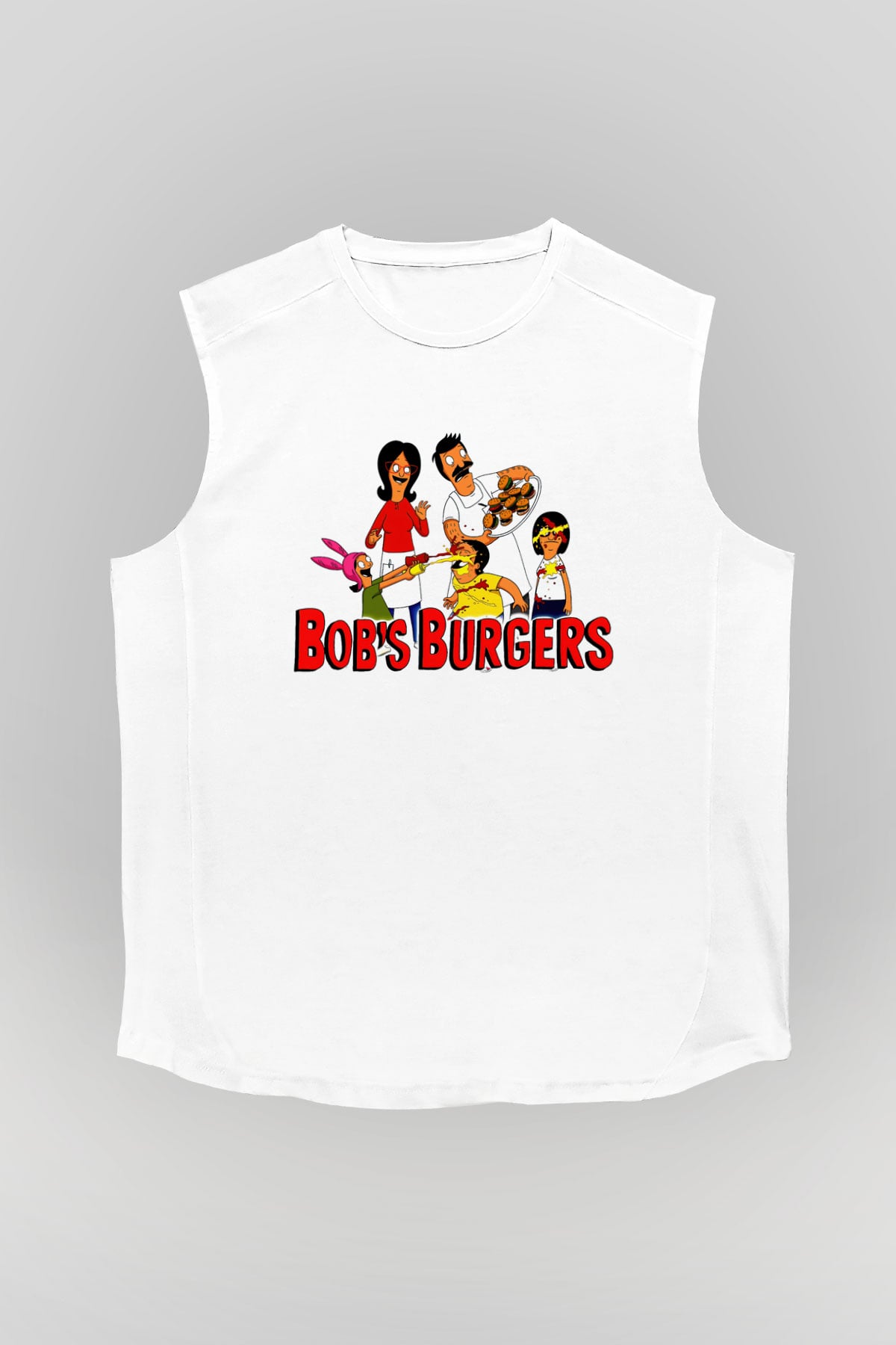 Bob's Burgers Beyaz Unisex Kolsuz Tişört