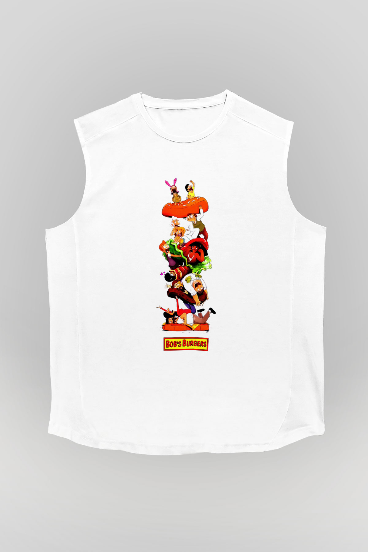 Bob's Burgers Beyaz Unisex Kolsuz Tişört