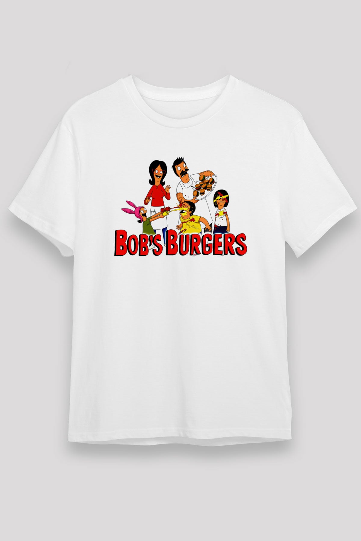 Bob's Burgers Beyaz Unisex Tişört T-Shirt
