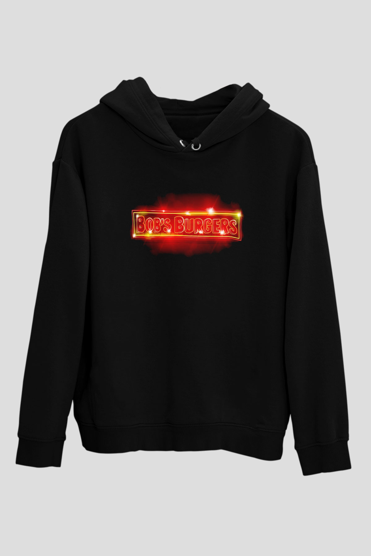 Bob's Burgers Siyah Unisex Hoodie