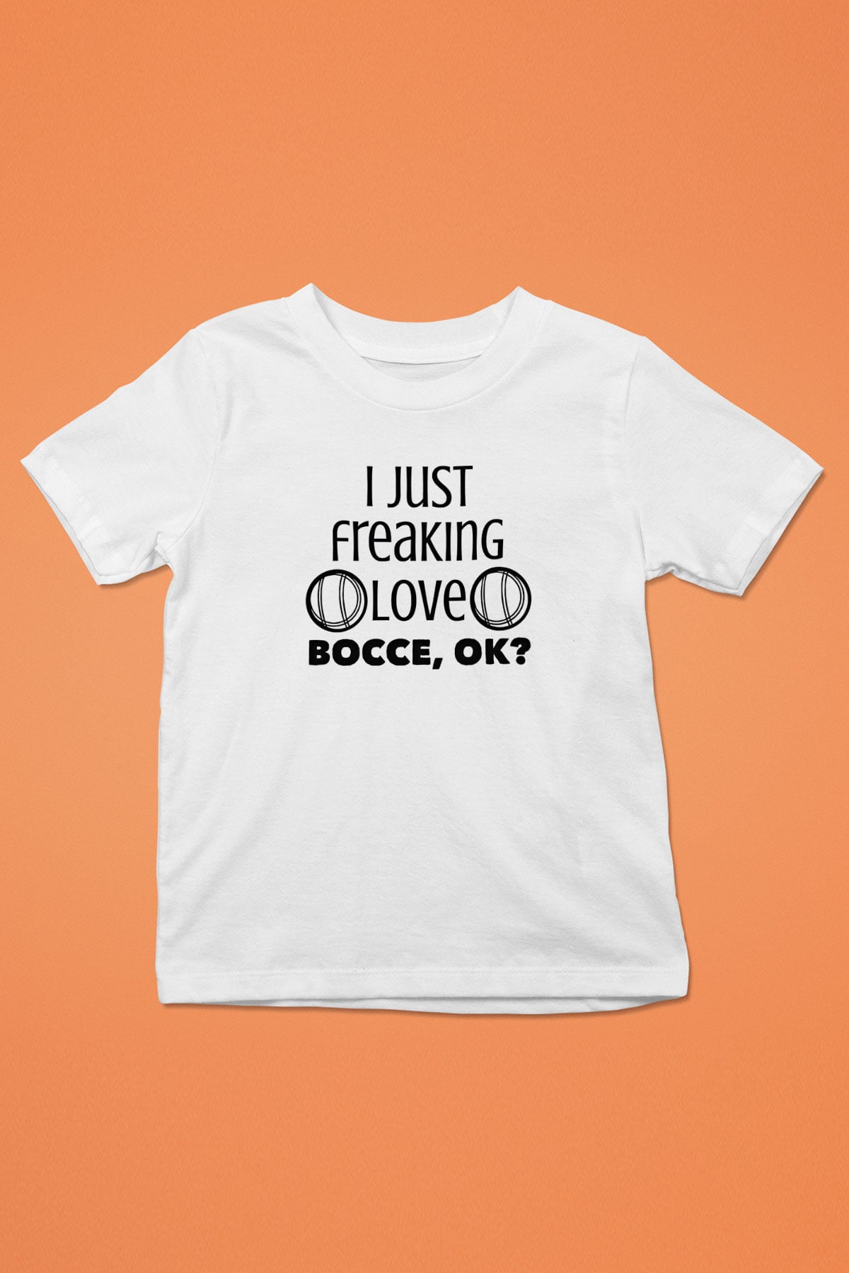 Bocce Baskılı Unisex Beyaz Çocuk Tişört - Tshirt