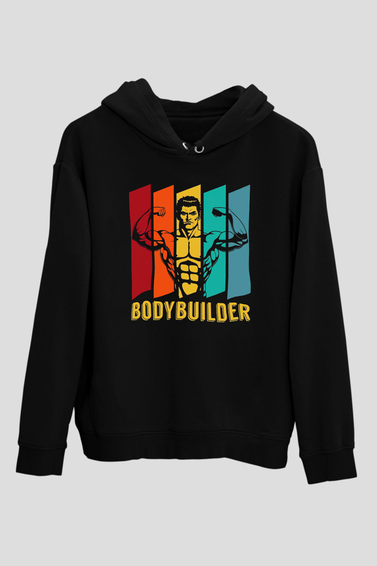 Body BuilderSiyah  Unisex Hoodie