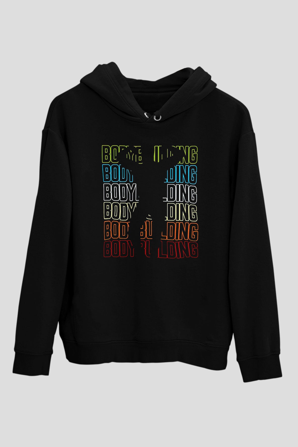 Body BuildingSiyah  Unisex Hoodie