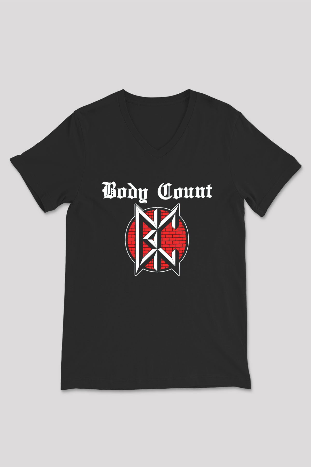Body Count Siyah Unisex V Yaka Tişört