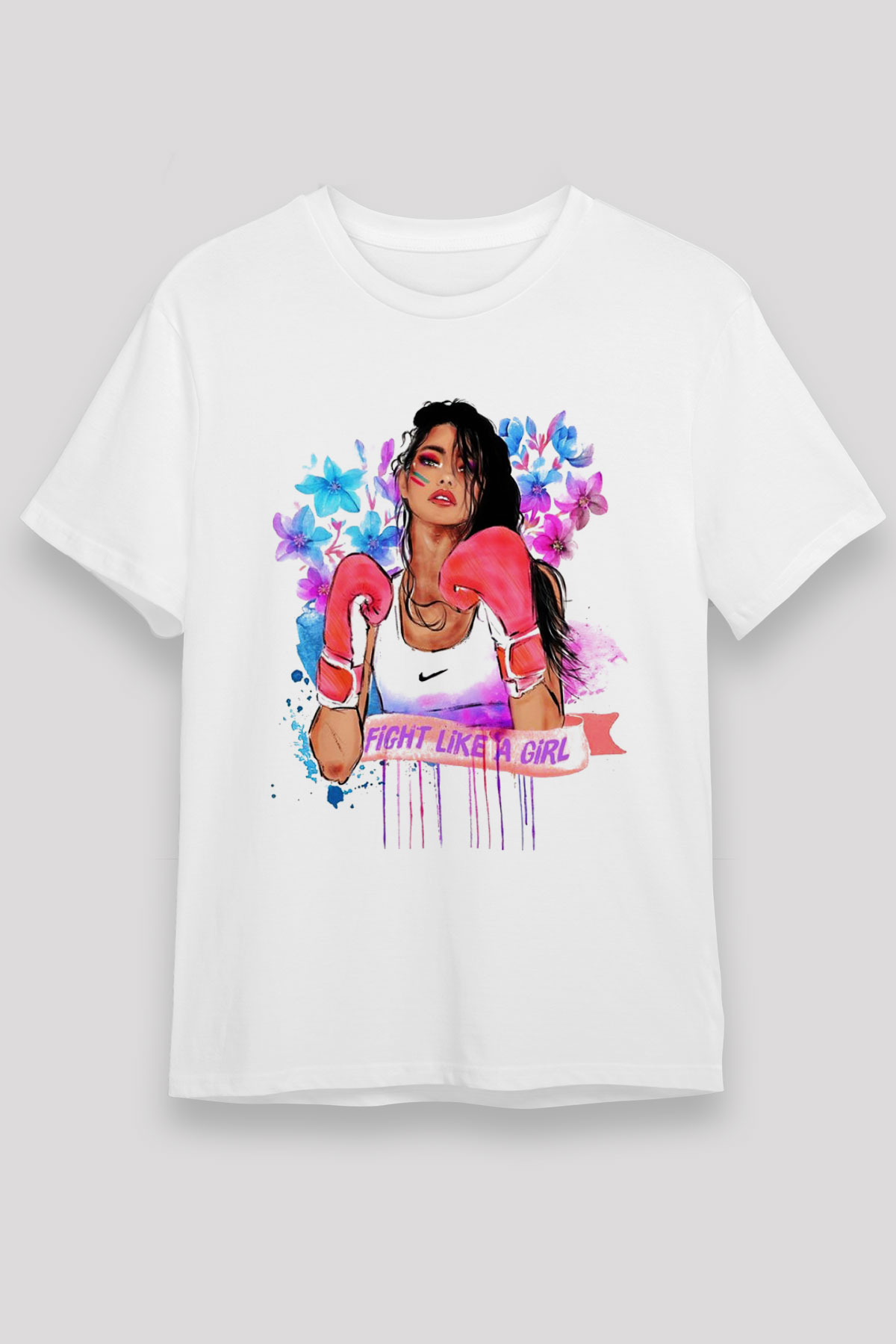 Boks Beyaz Unisex Tişört T-Shirt - TişörtFabrikası