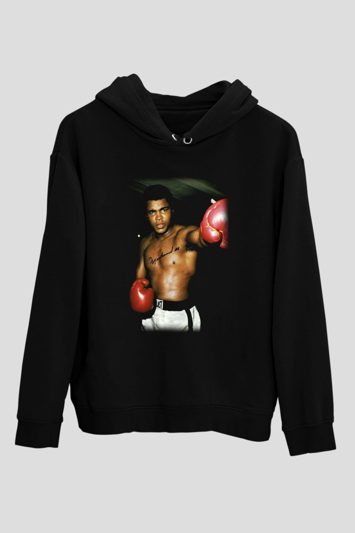 Boks Siyah Unisex Hoodie