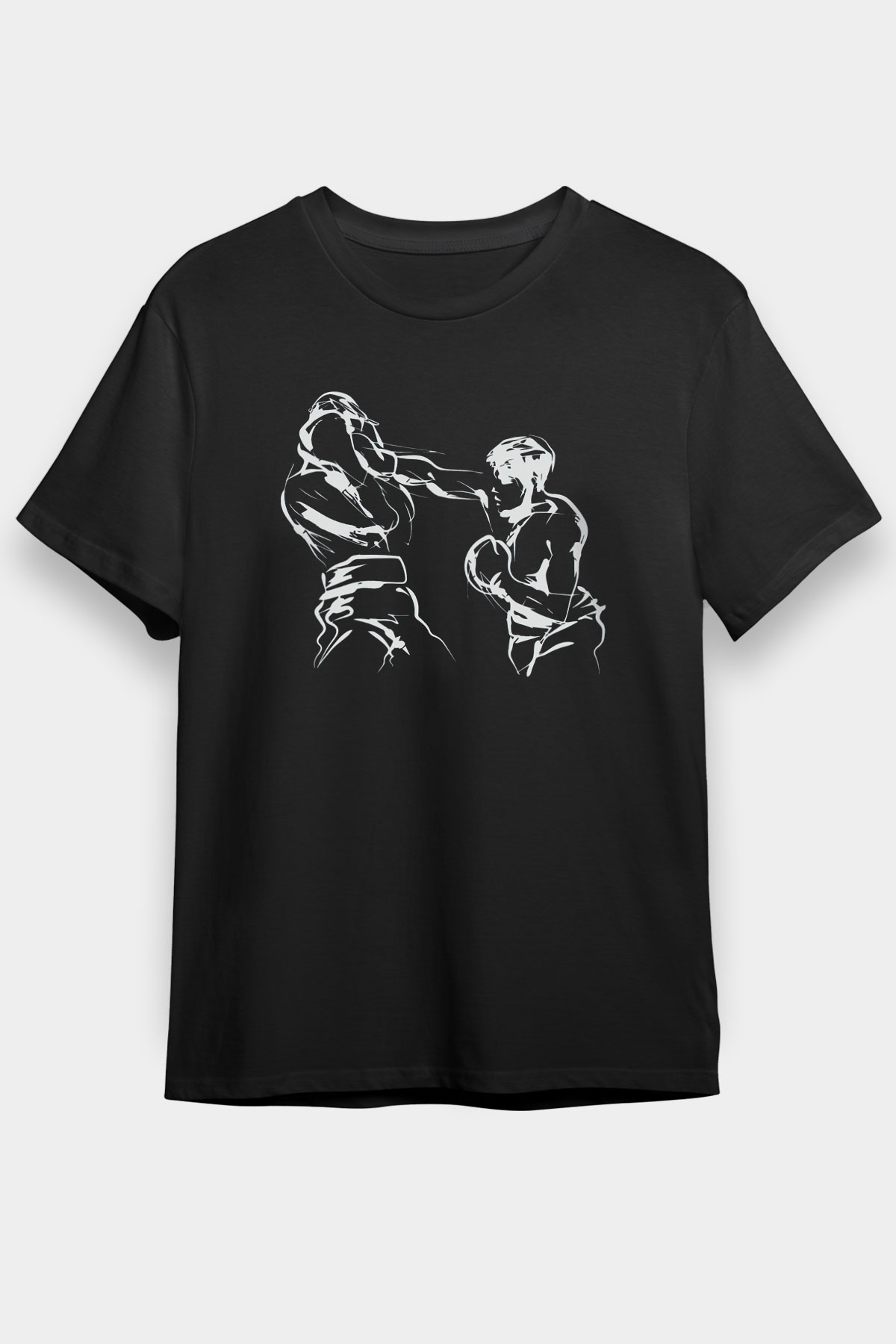 Boks Siyah Unisex Tişört T-Shirt - TişörtFabrikası