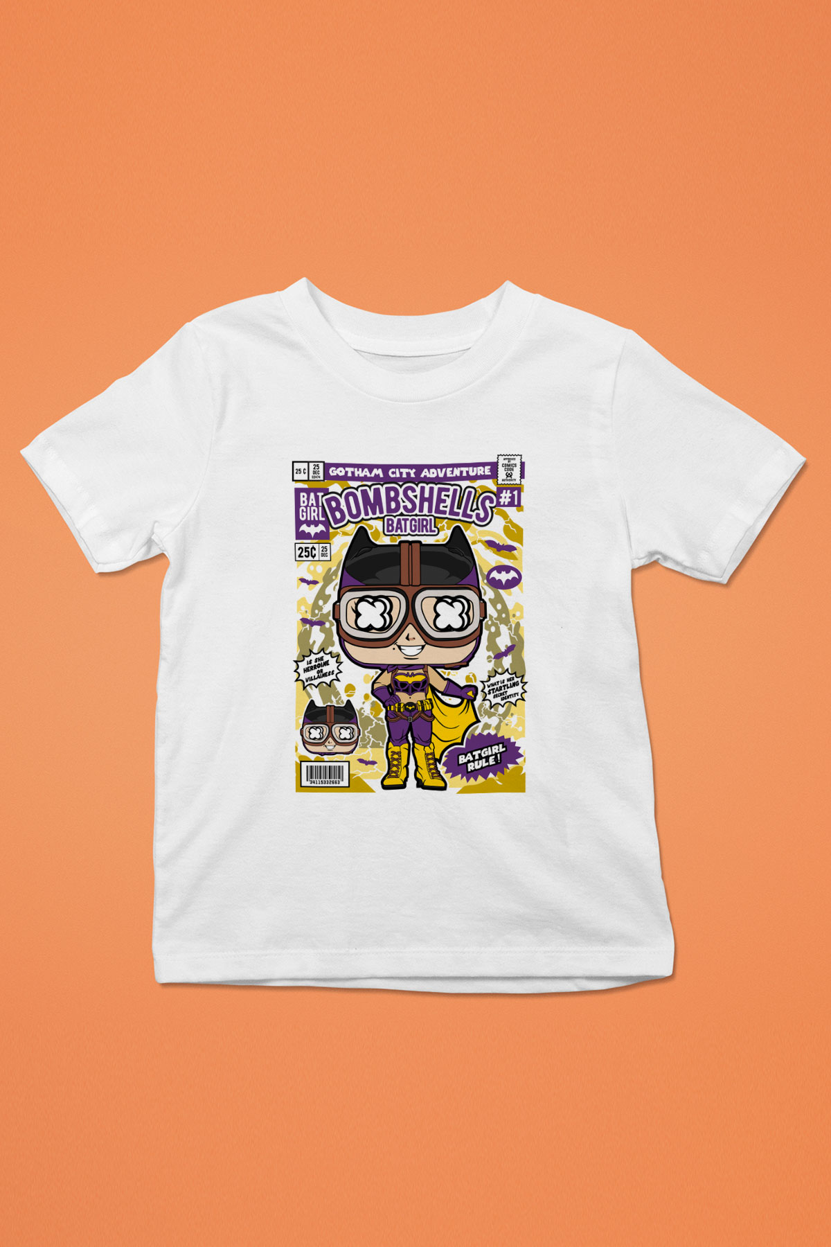 Bombshells Baskılı Unisex Beyaz Çocuk Tişört