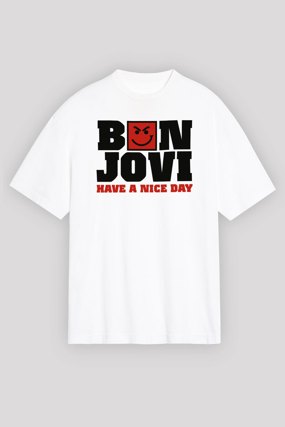 Bon Jovi Have A Nice Day Beyaz Unisex Tişört T-Shirt - TişörtFabrikası