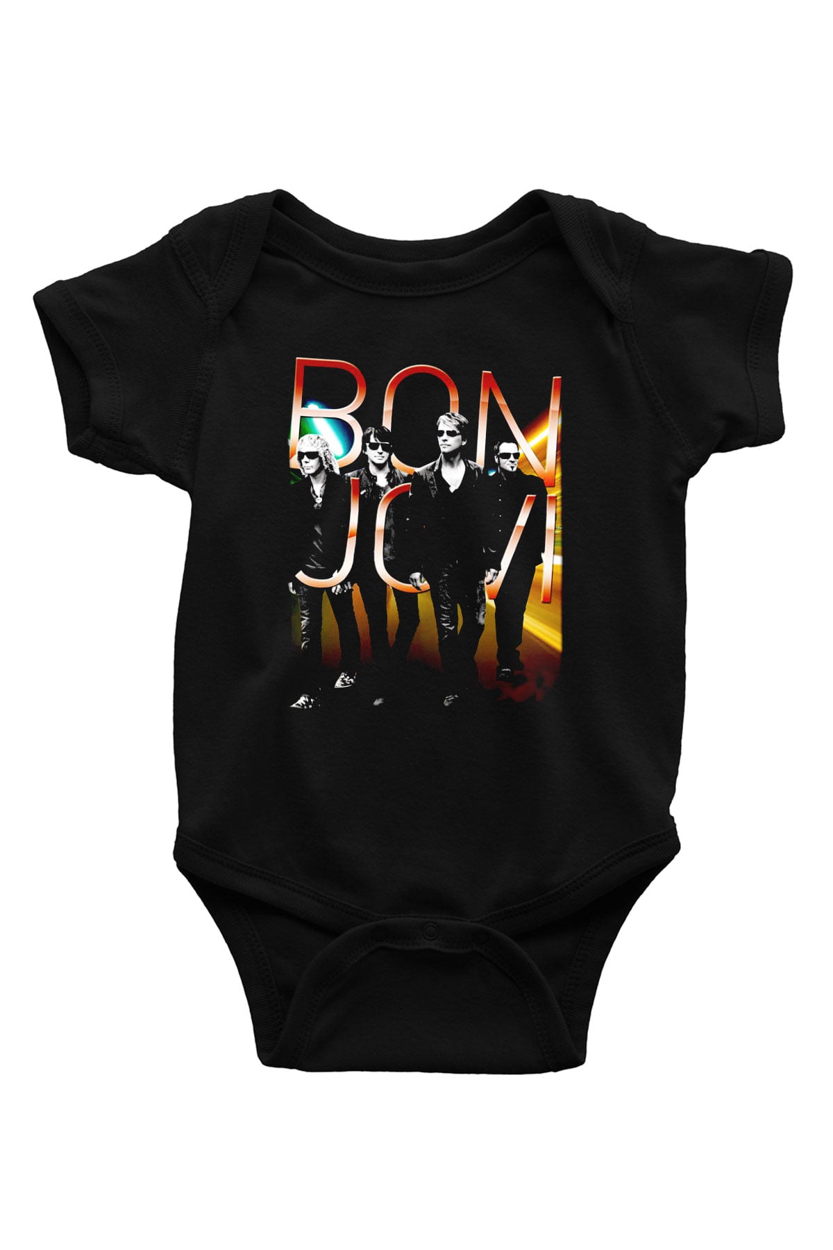 Bon Jovi Siyah Bebek Body - Zıbın