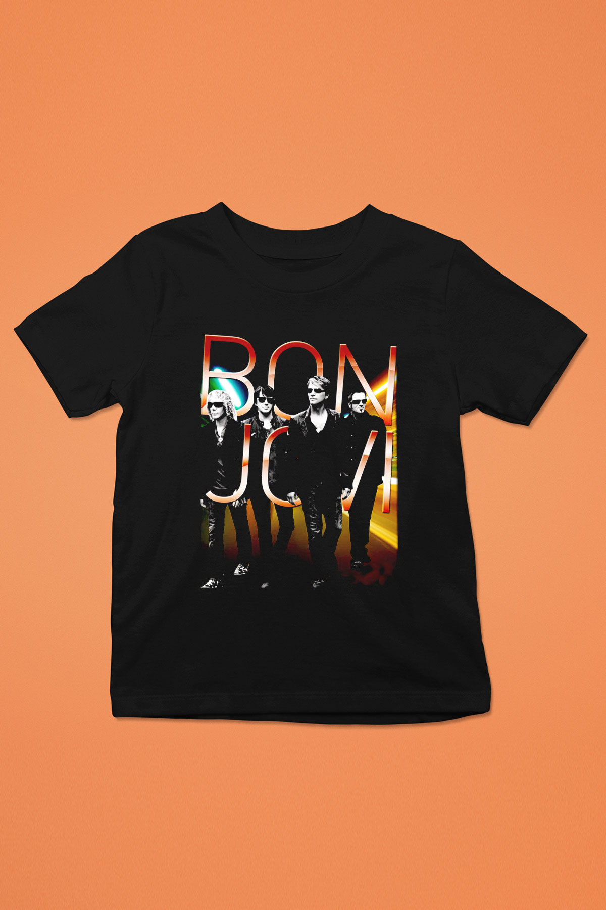 Bon Jovi Siyah Unisex Çocuk Tişört
