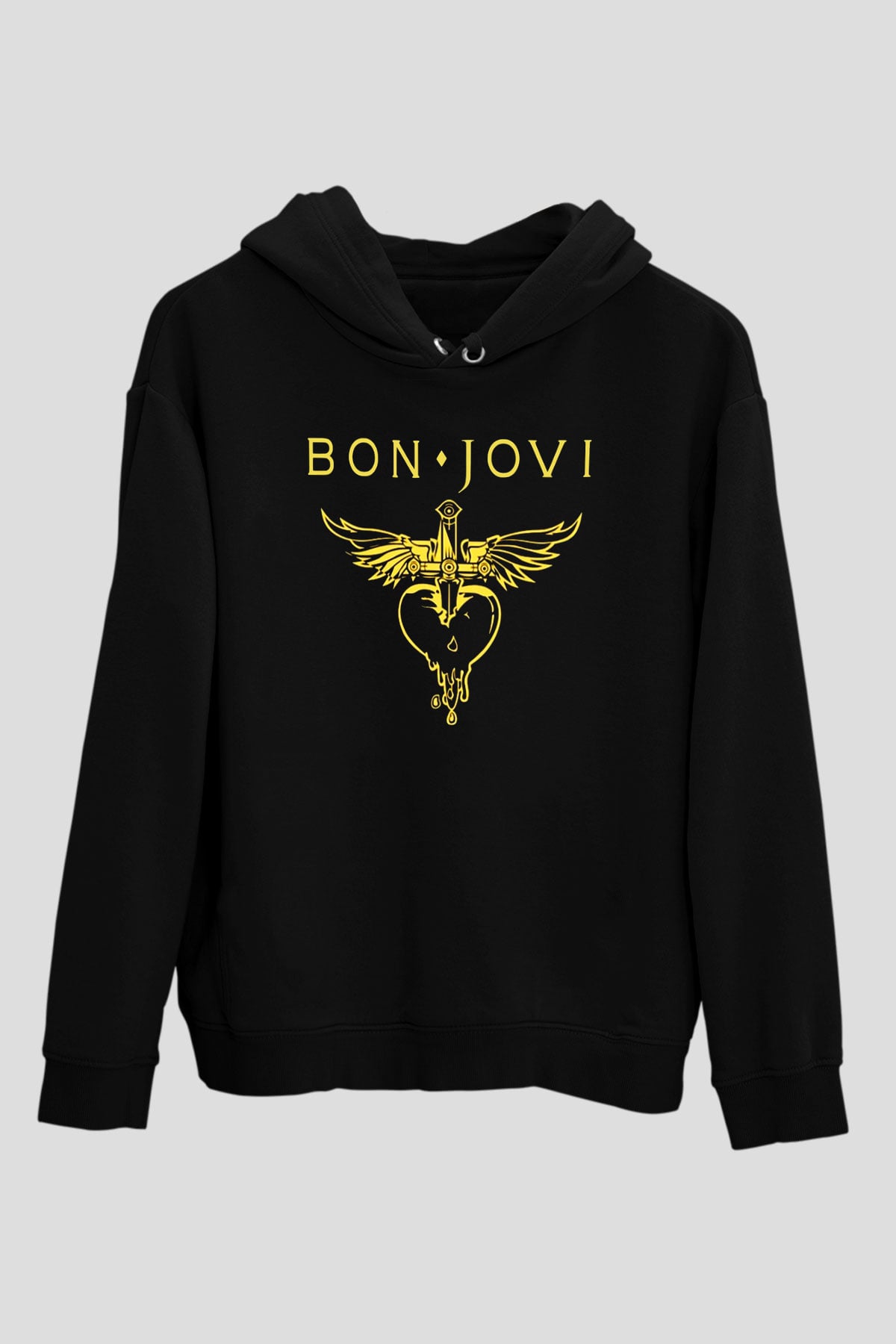 Bon Jovi Siyah Unisex Hoodie