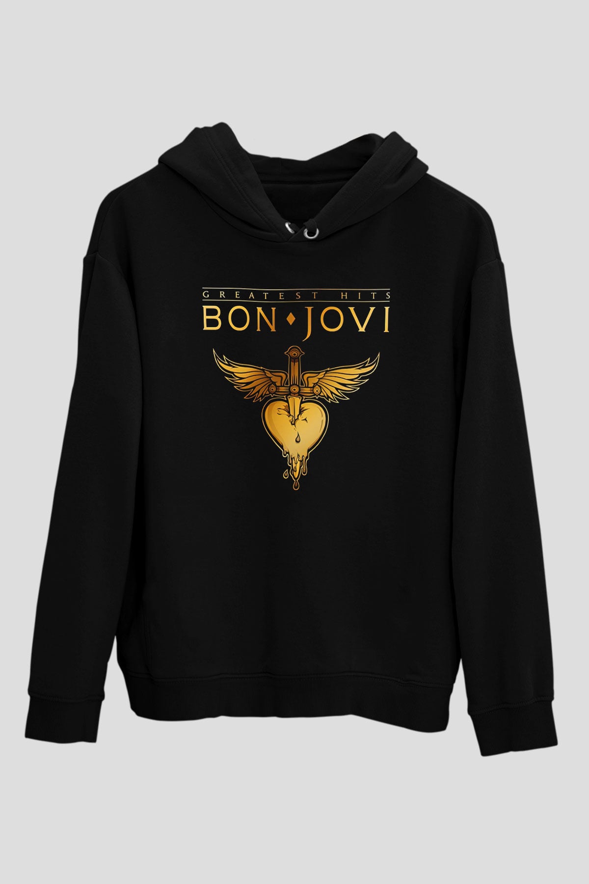 Bon Jovi Siyah Unisex Hoodie