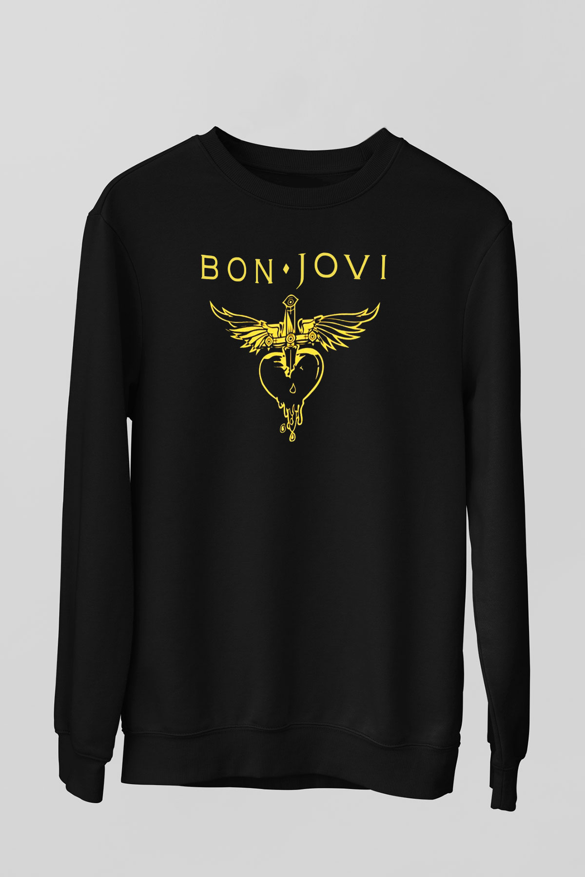 Bon Jovi Siyah Unisex Sweatshirt