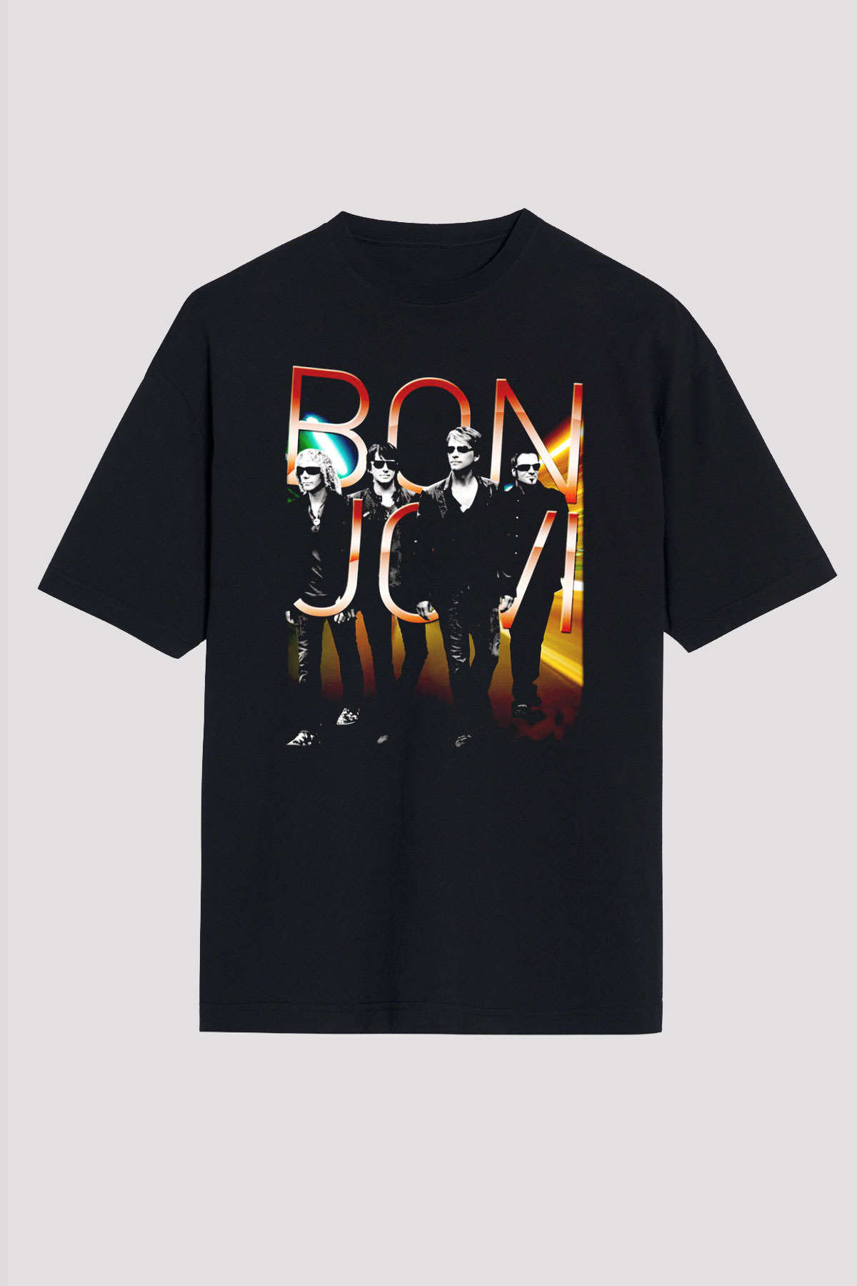 Bon Jovi Siyah Unisex Tişört T-Shirt - TişörtFabrikası