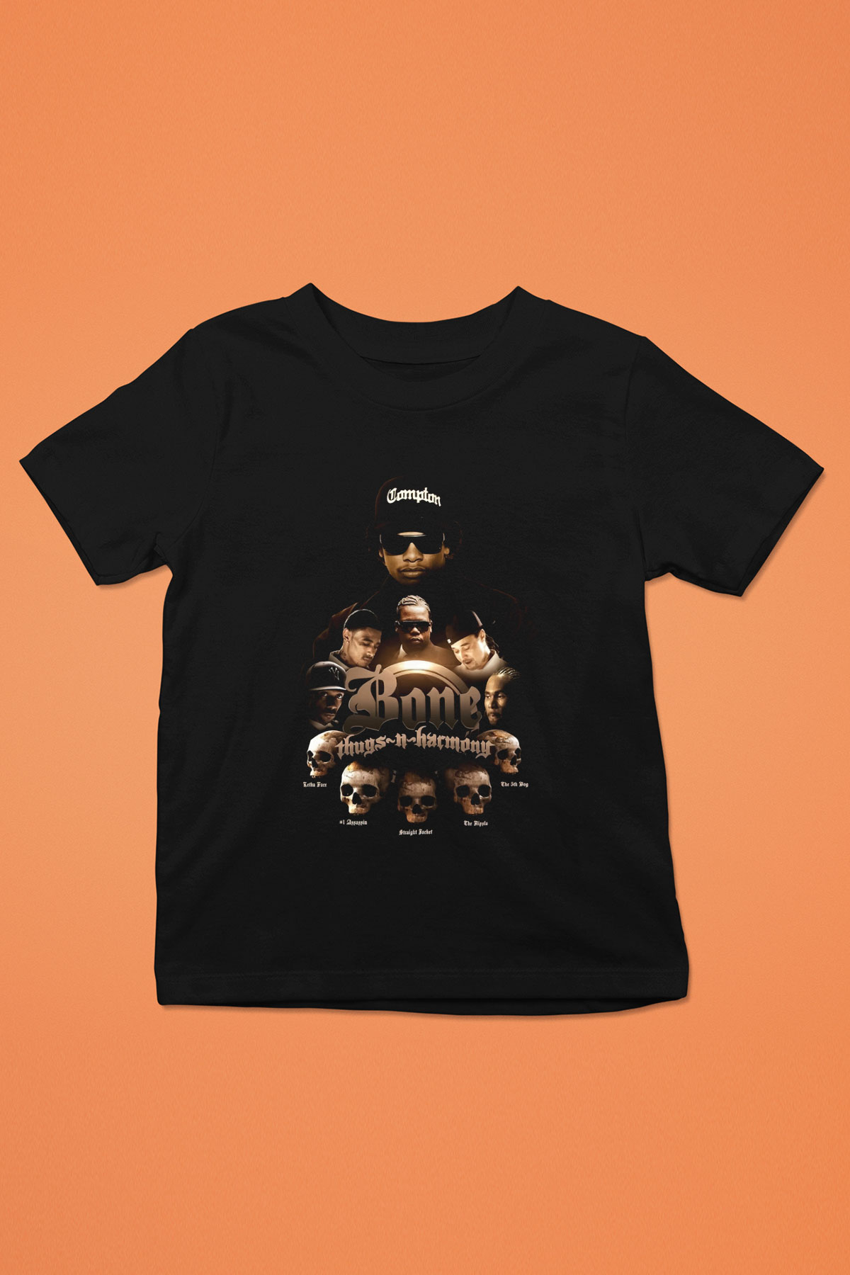 Bone Thugs-n-Harmony Siyah Unisex Çocuk Tişört