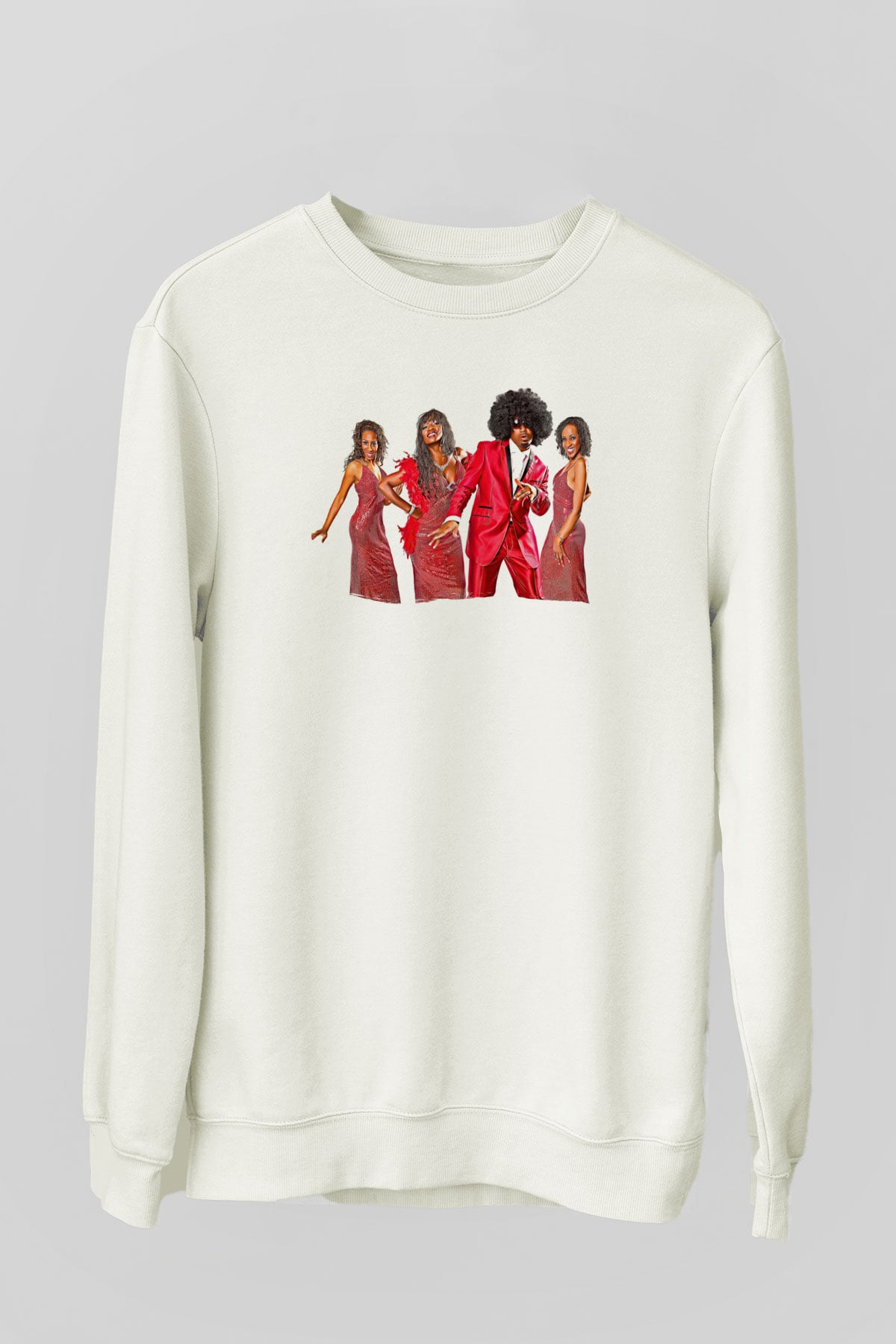 Boney M Baskılı Beyaz Unisex Sweatshirt