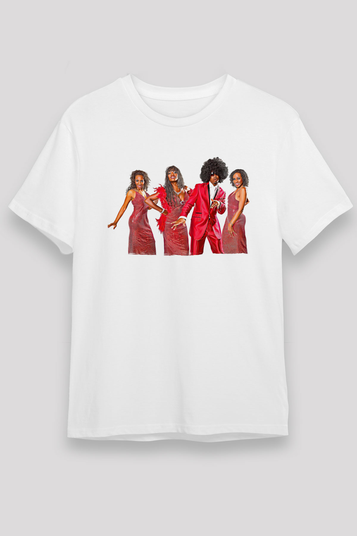 Boney M Baskılı Unisex Beyaz Tişört - Tshirt