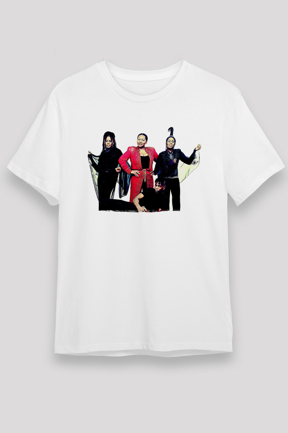 Boney M Baskılı Unisex Beyaz Tişört - Tshirt