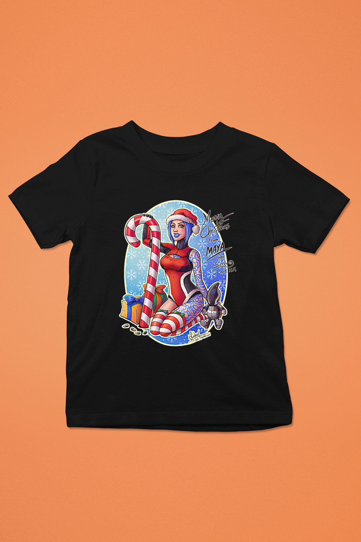 Borderlands Baskılı Unisex Siyah Çocuk Tişört - Tshirt