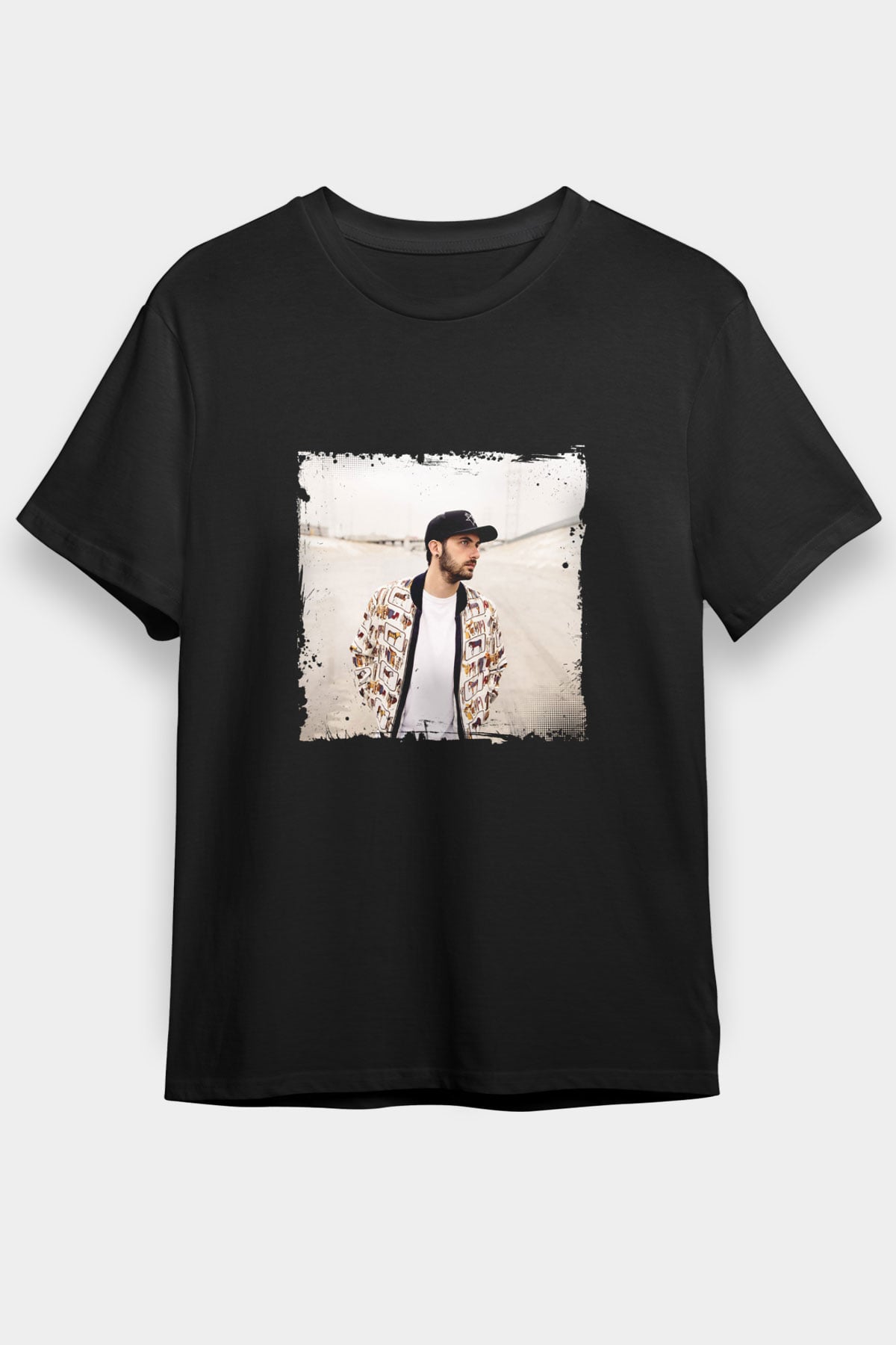 Borgore Baskılı Unisex Siyah Tişört