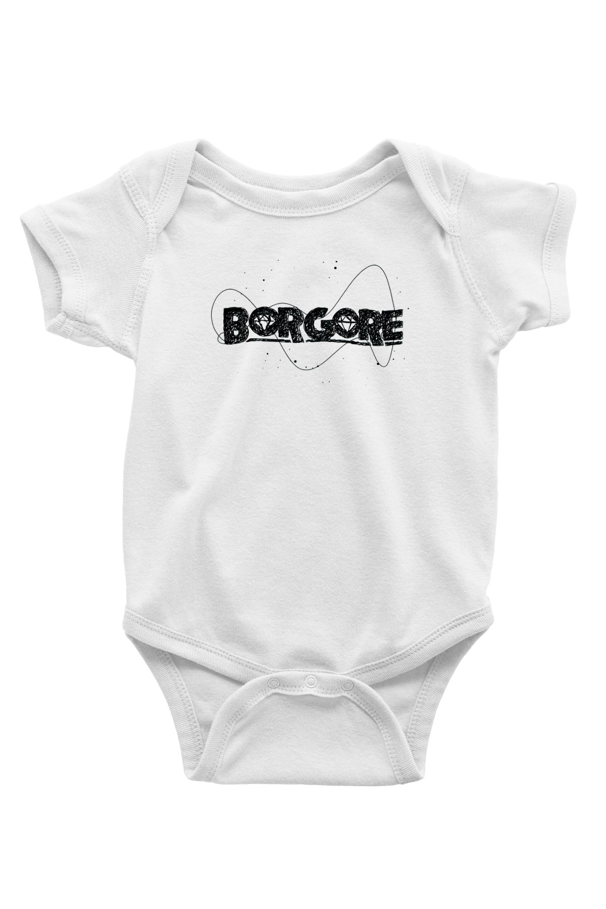 Borgore Beyaz Bebek Body - Zıbın