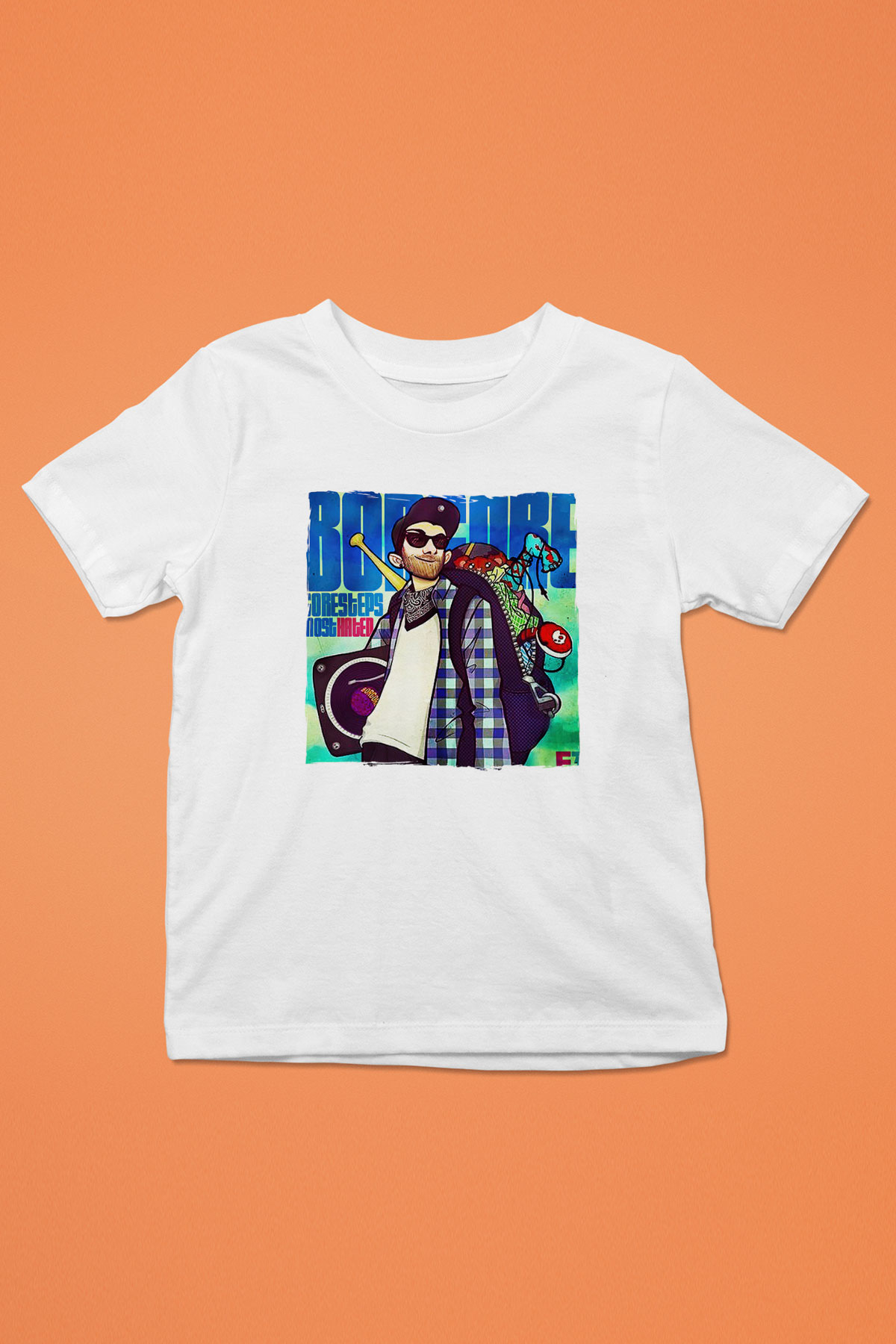 Borgore Beyaz Unisex Çocuk Tişört
