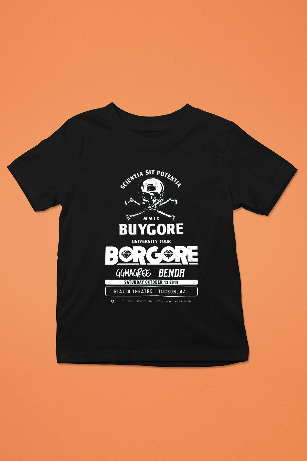 Borgore Siyah Unisex Çocuk Tişört