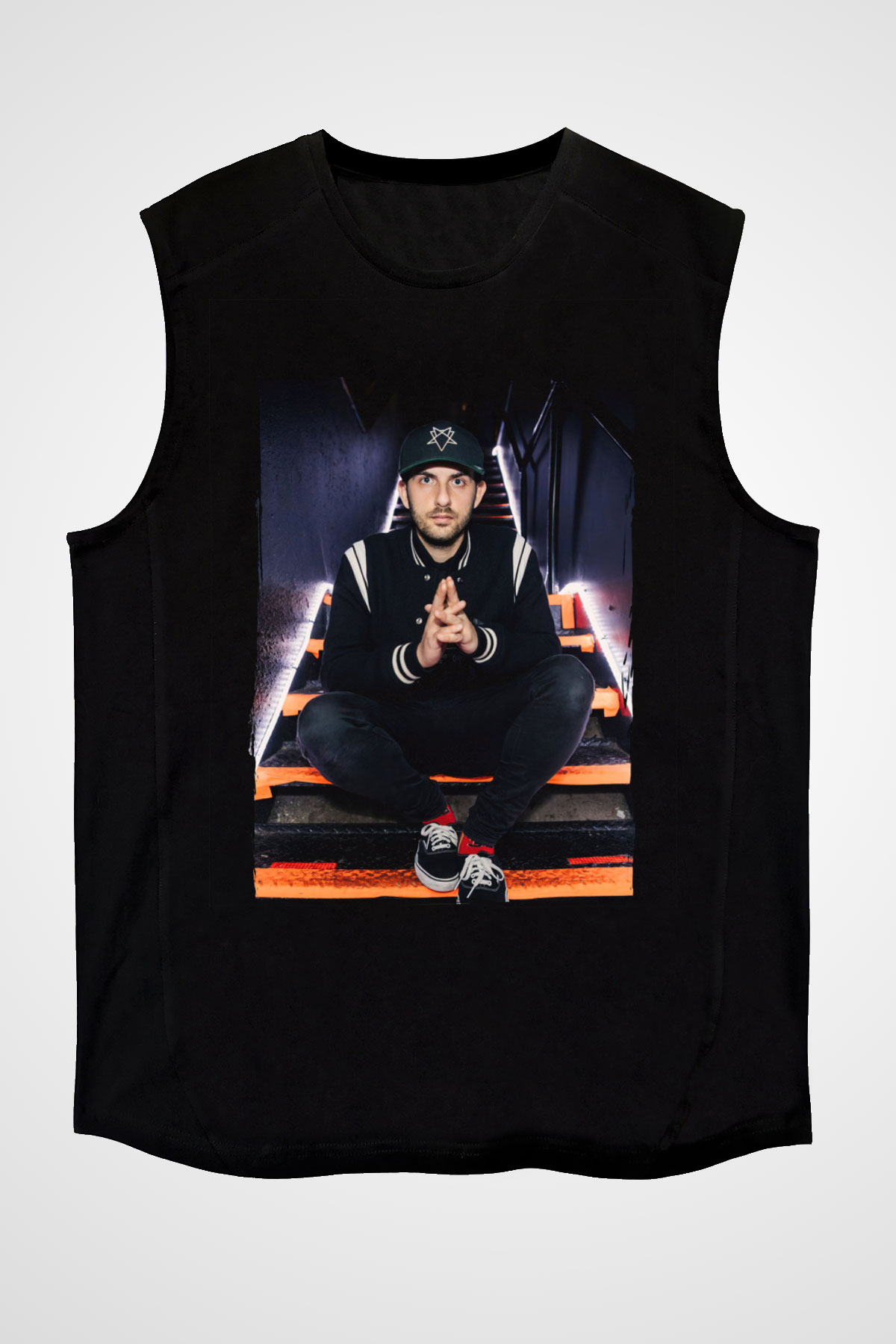 Borgore Siyah Unisex Kolsuz Tişört