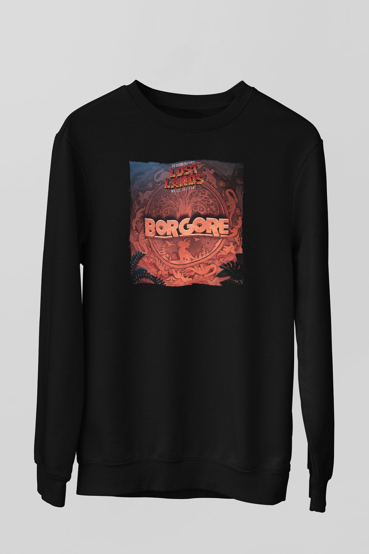 Borgore Siyah Unisex Sweatshirt