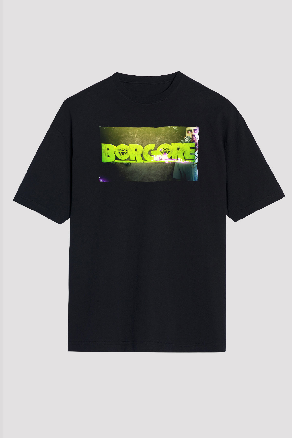 Borgore Siyah Unisex Tişört T-Shirt - TişörtFabrikası